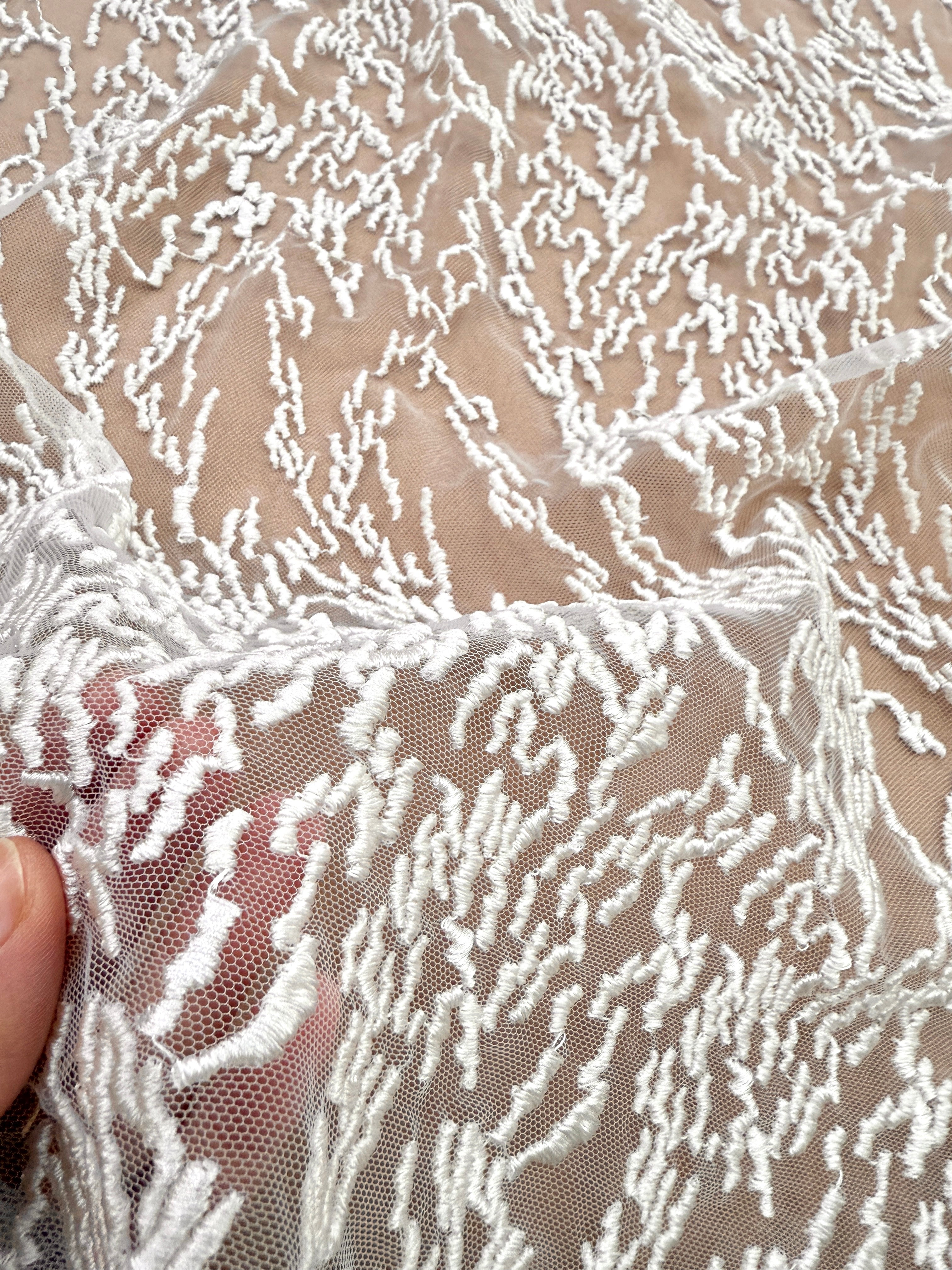 Ivory Couture Embroidered Lace