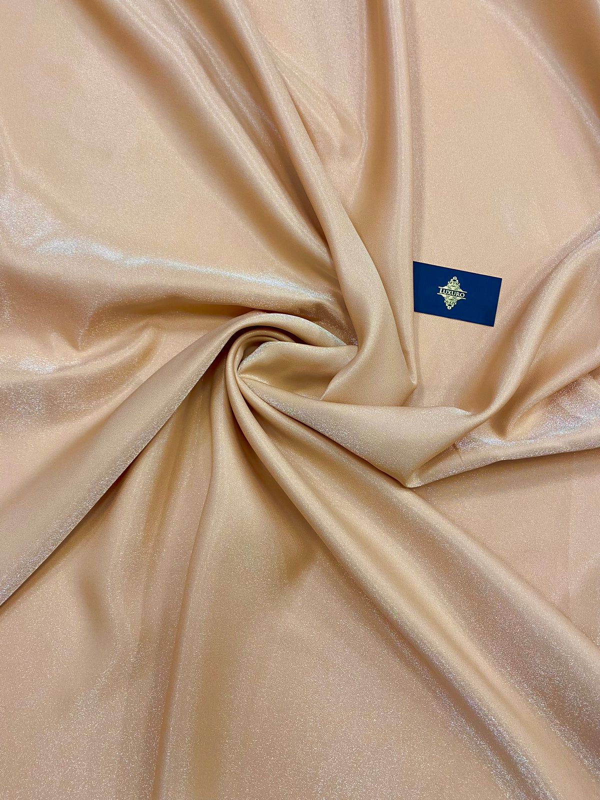 Tafta Fixa cu Sclipici Nude