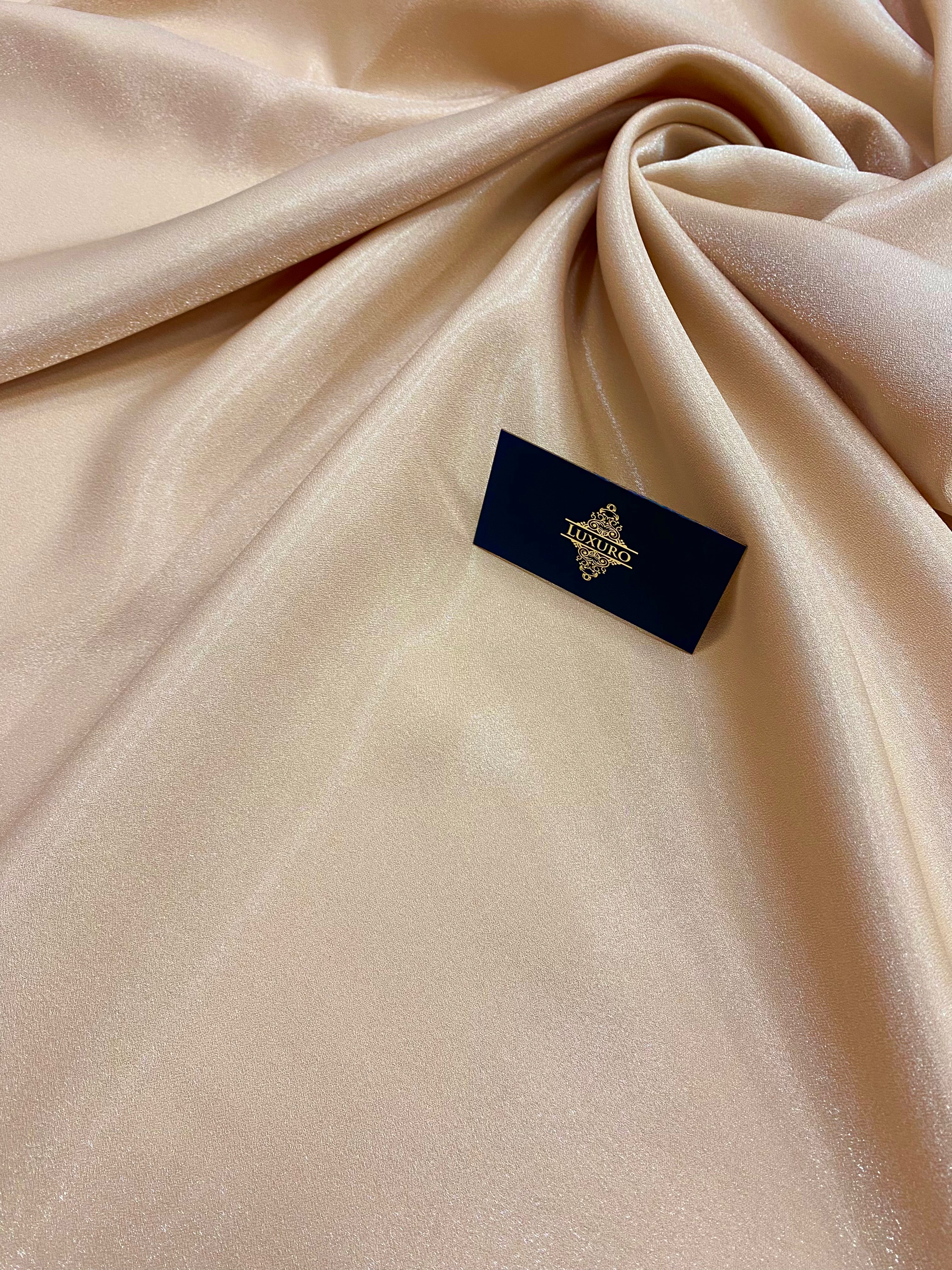 Tafta Fixa cu Sclipici Nude