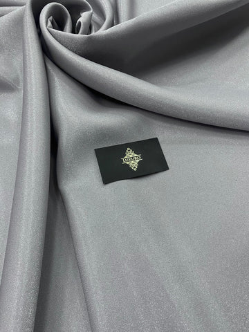 Tafta Fixa cu Sclipici Gri