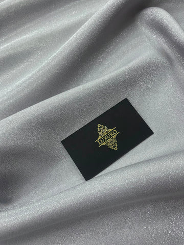 Tafta Fixa cu Sclipici Gri