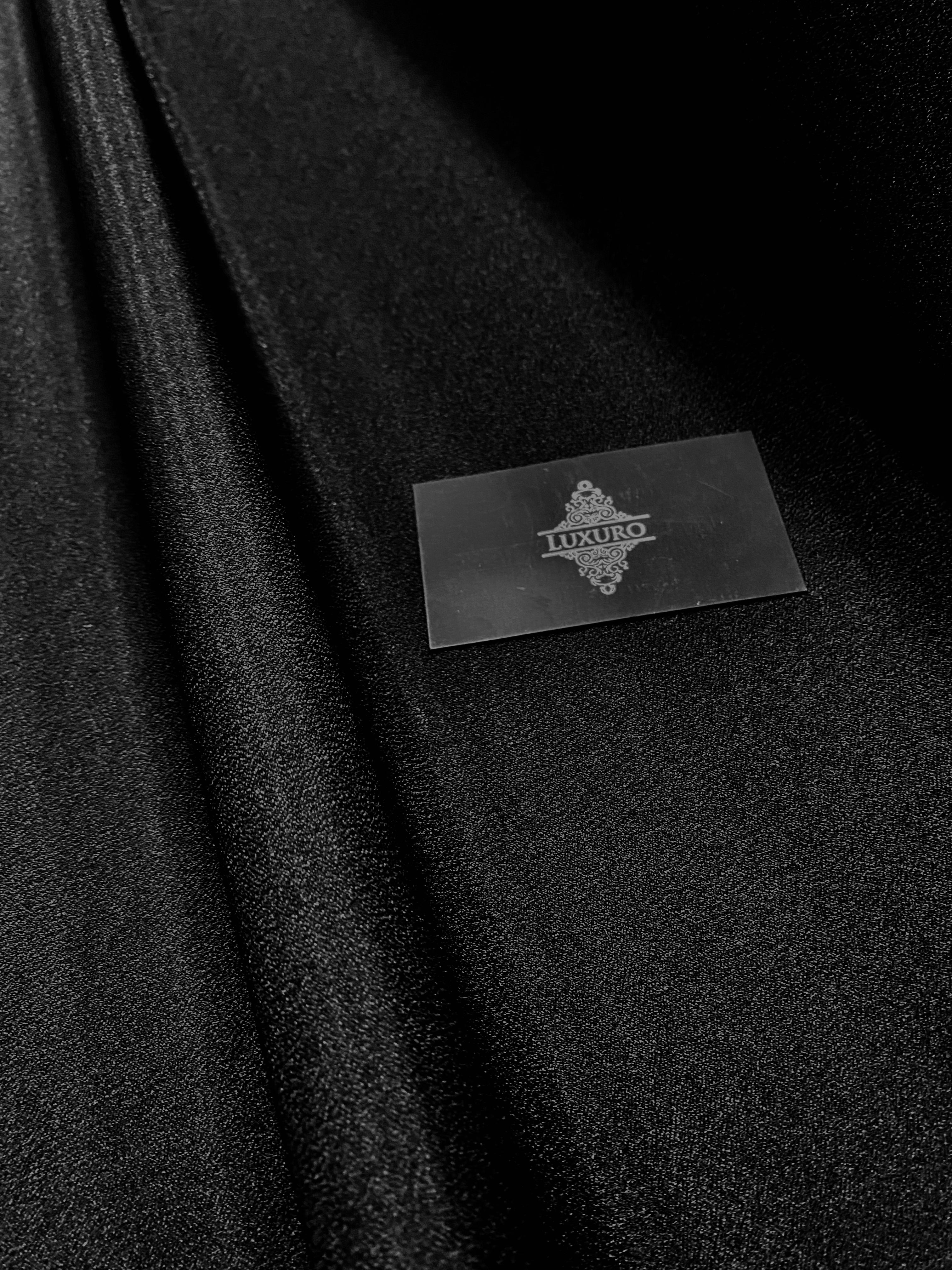 Tafta Fixa cu Sclipici Neagra