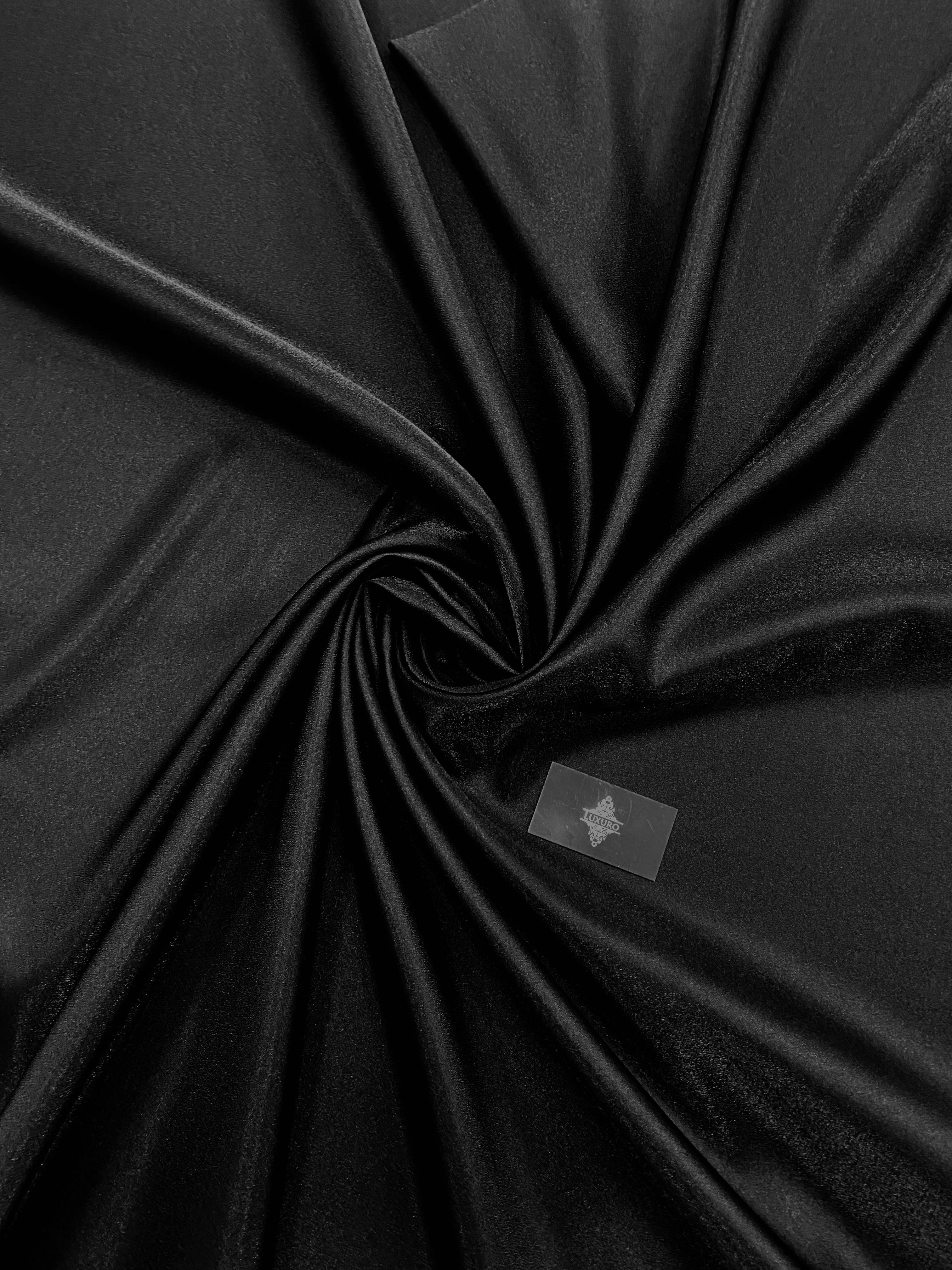 Tafta Fixa cu Sclipici Neagra