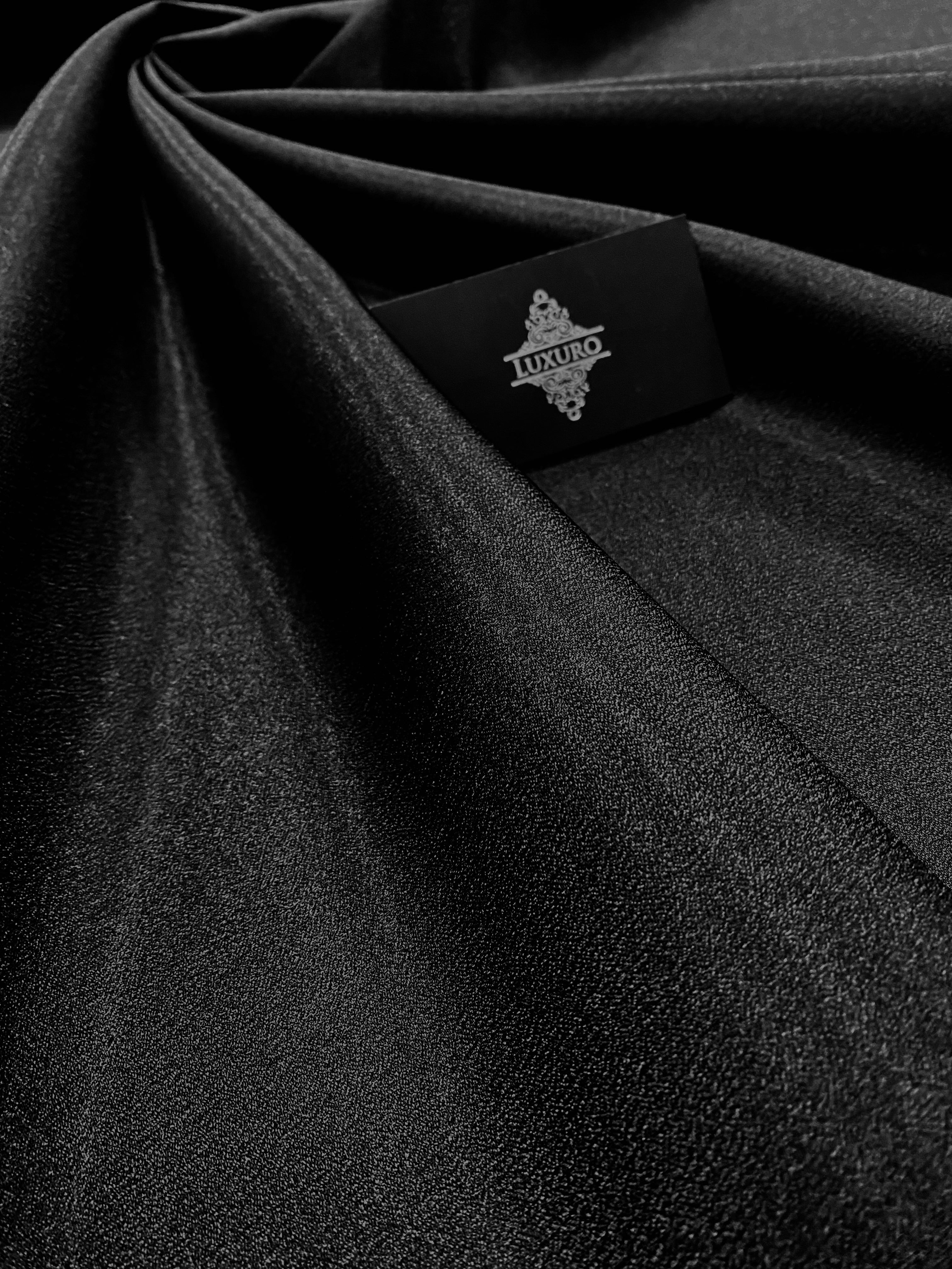 Tafta Fixa cu Sclipici Neagra