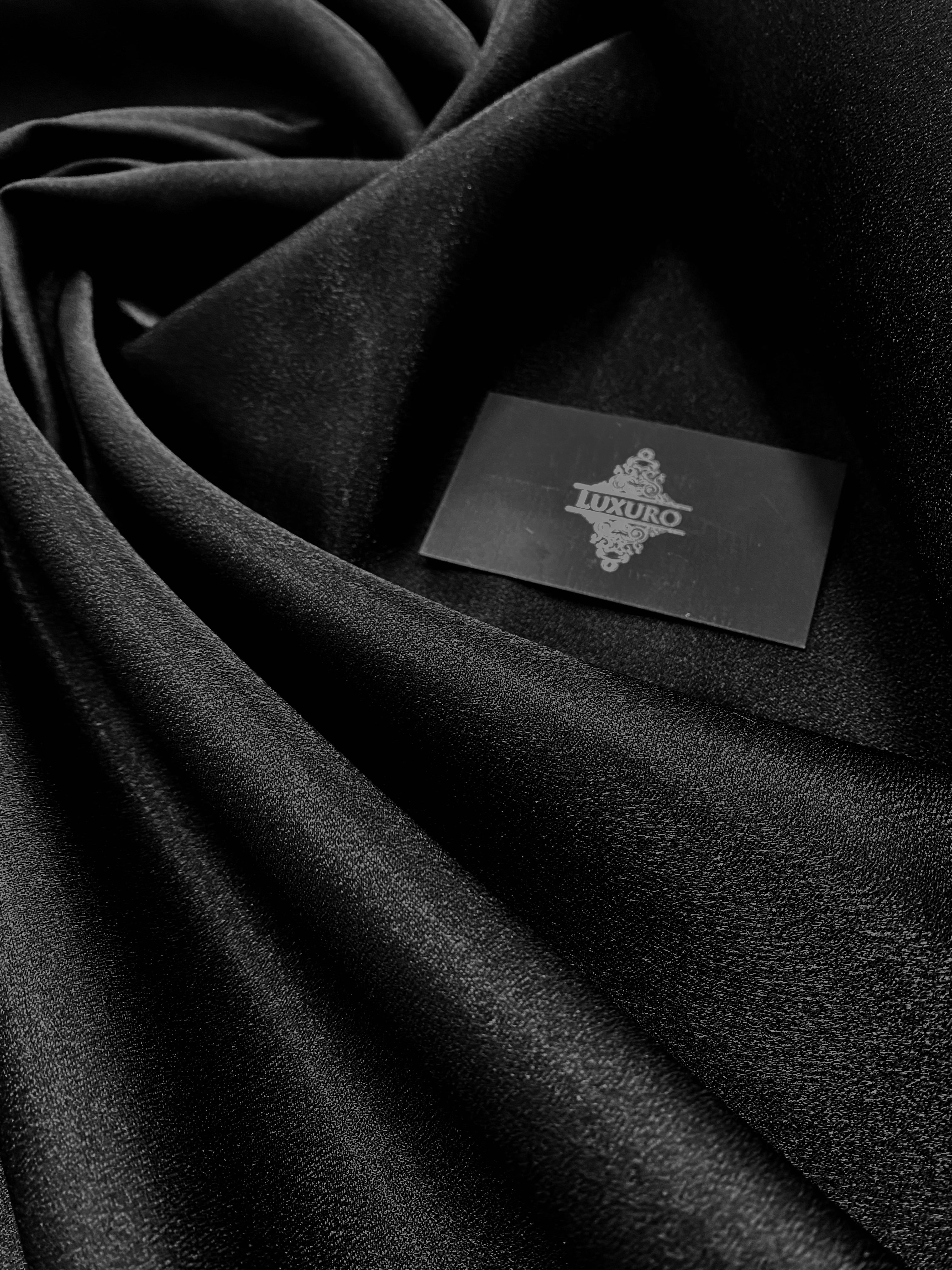 Tafta Fixa cu Sclipici Neagra