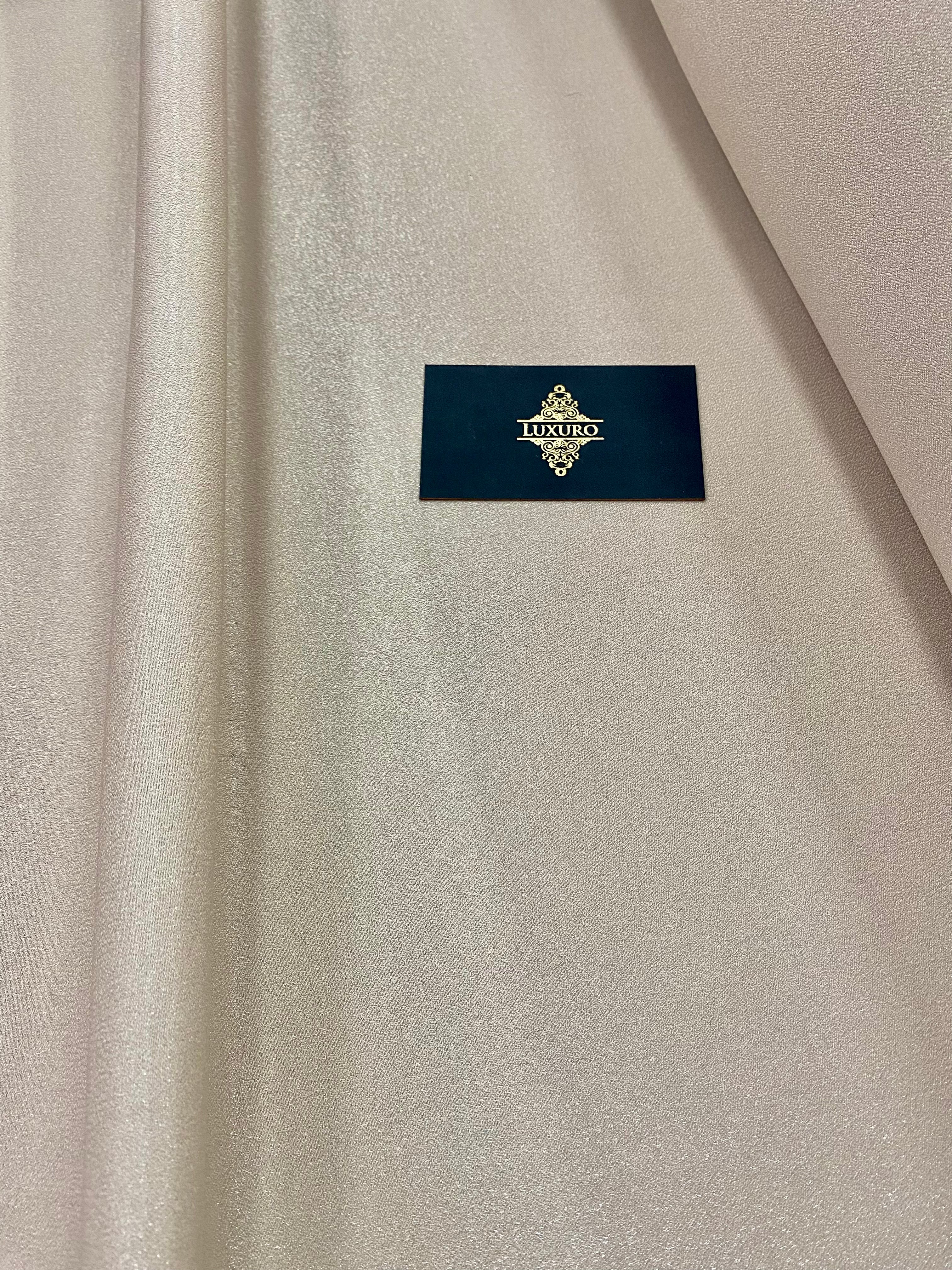 Tafta Fixa cu Sclipici Bej Nisipiu -  3 m Latime