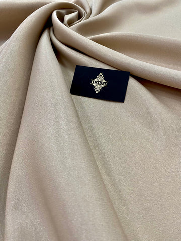 Tafta Fixa cu Sclipici Bej Nisipiu -  3 m Latime