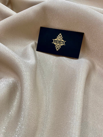 Tafta Fixa cu Sclipici Bej Nisipiu -  3 m Latime