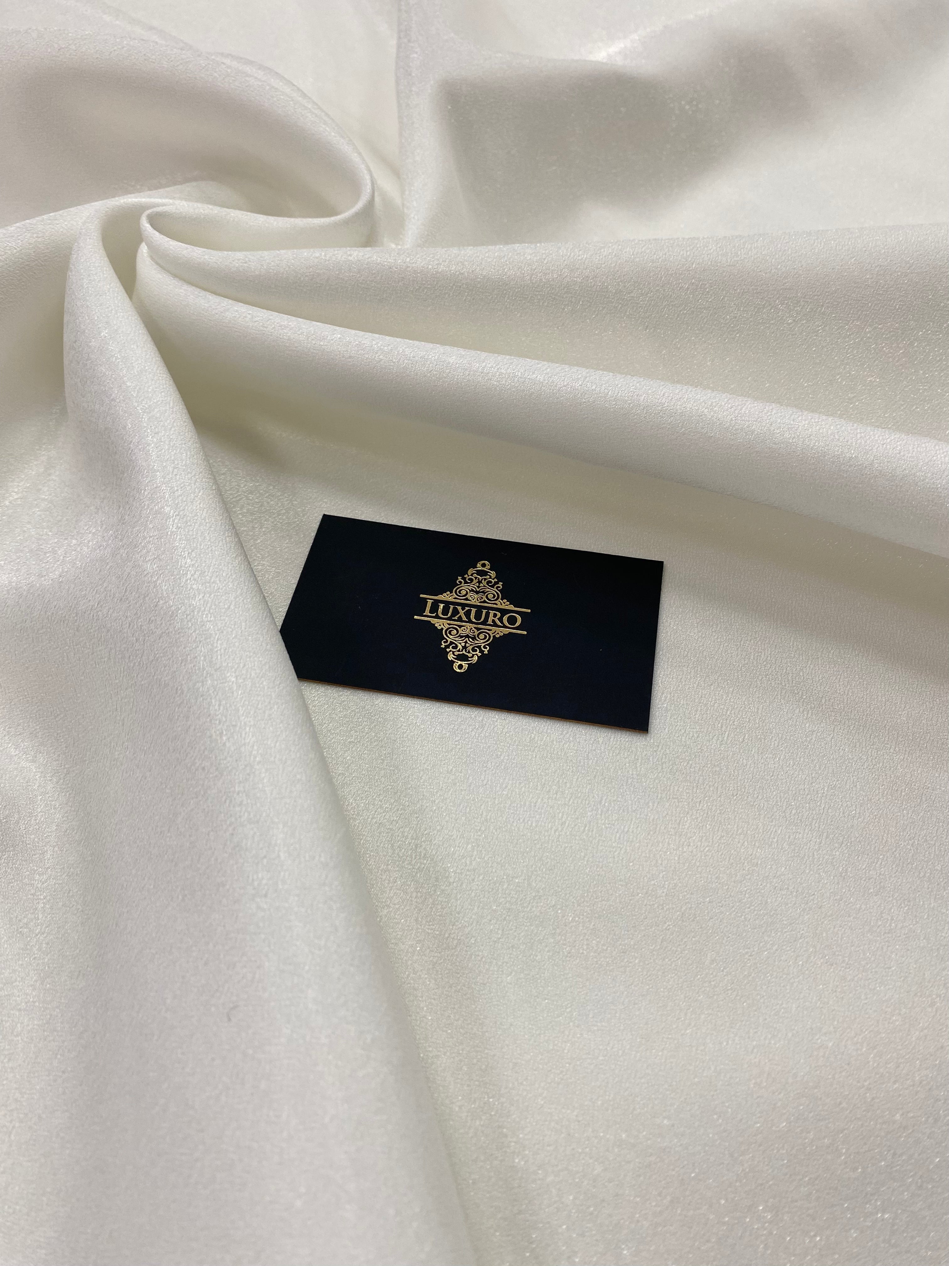 Tafta Fixa cu Sclipici Ivory