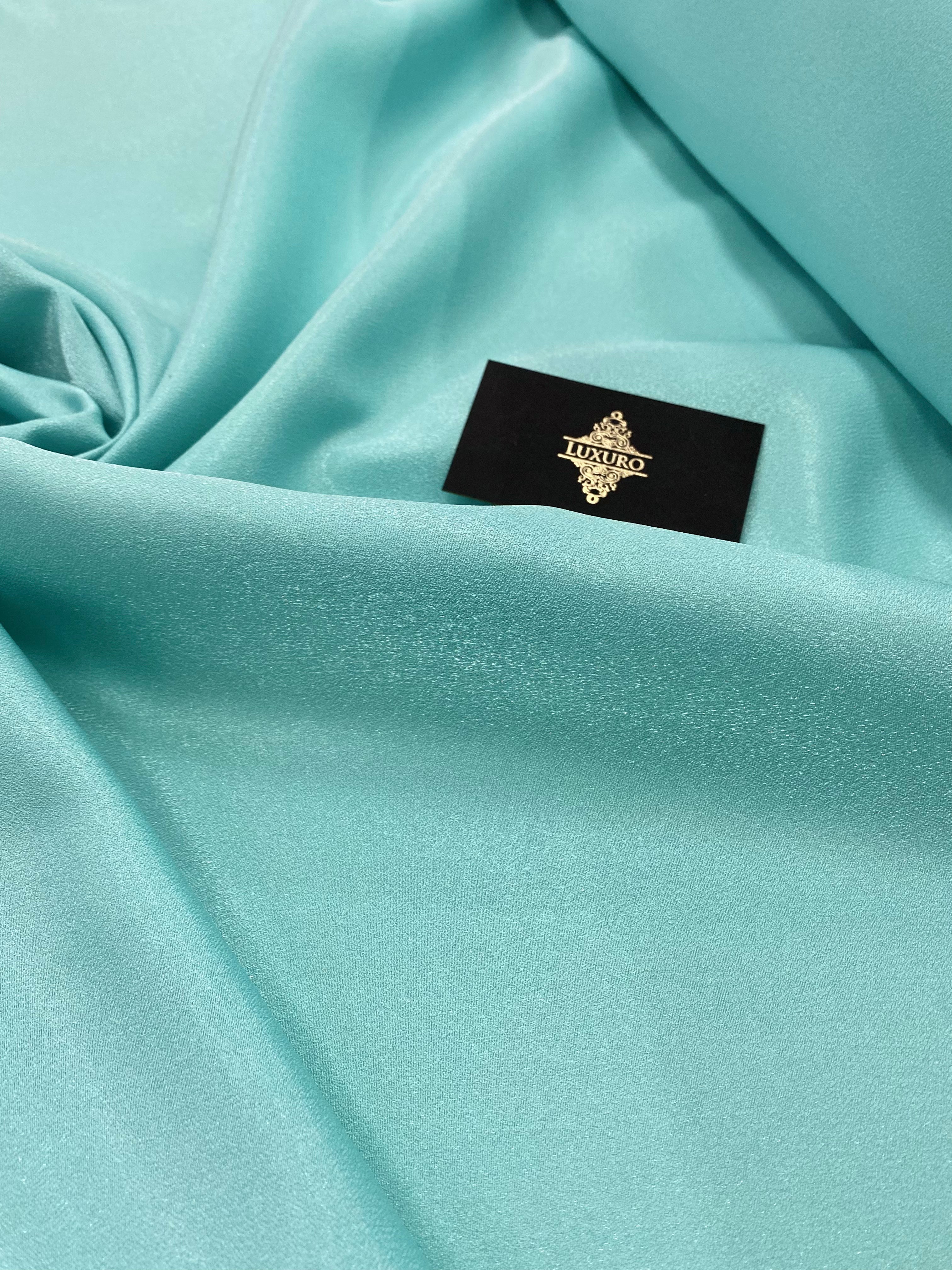 Tafta Fixa cu Sclipici Turcoaz