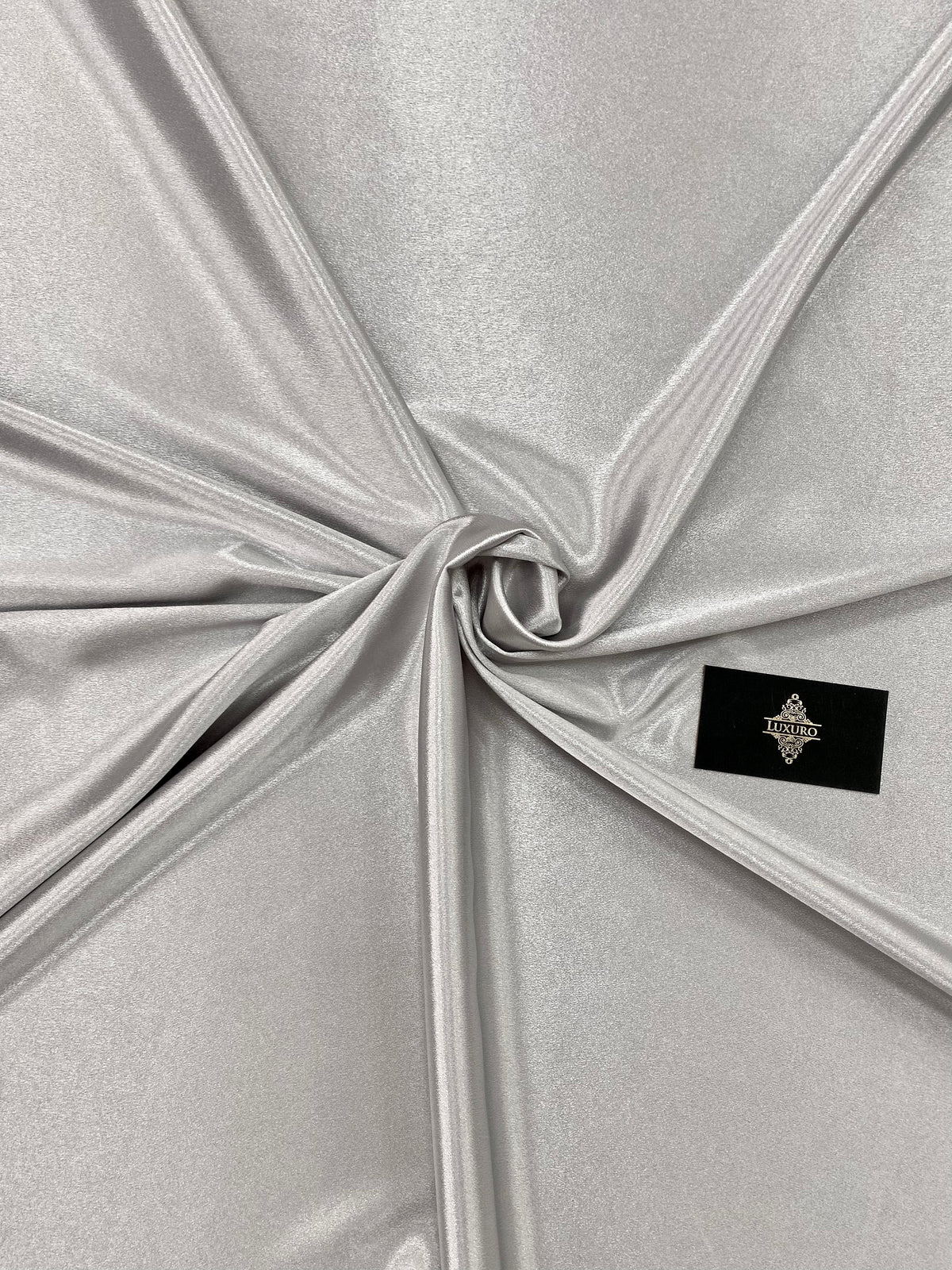 Shiny Silver Elastic Taffeta