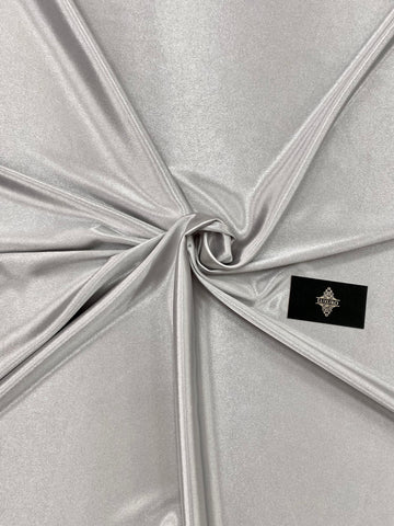 Shiny Silver Elastic Taffeta