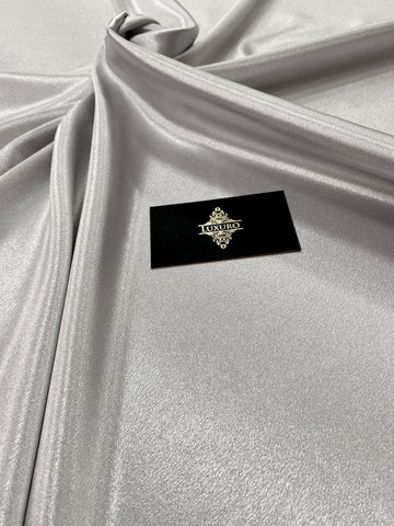 Shiny Silver Elastic Taffeta