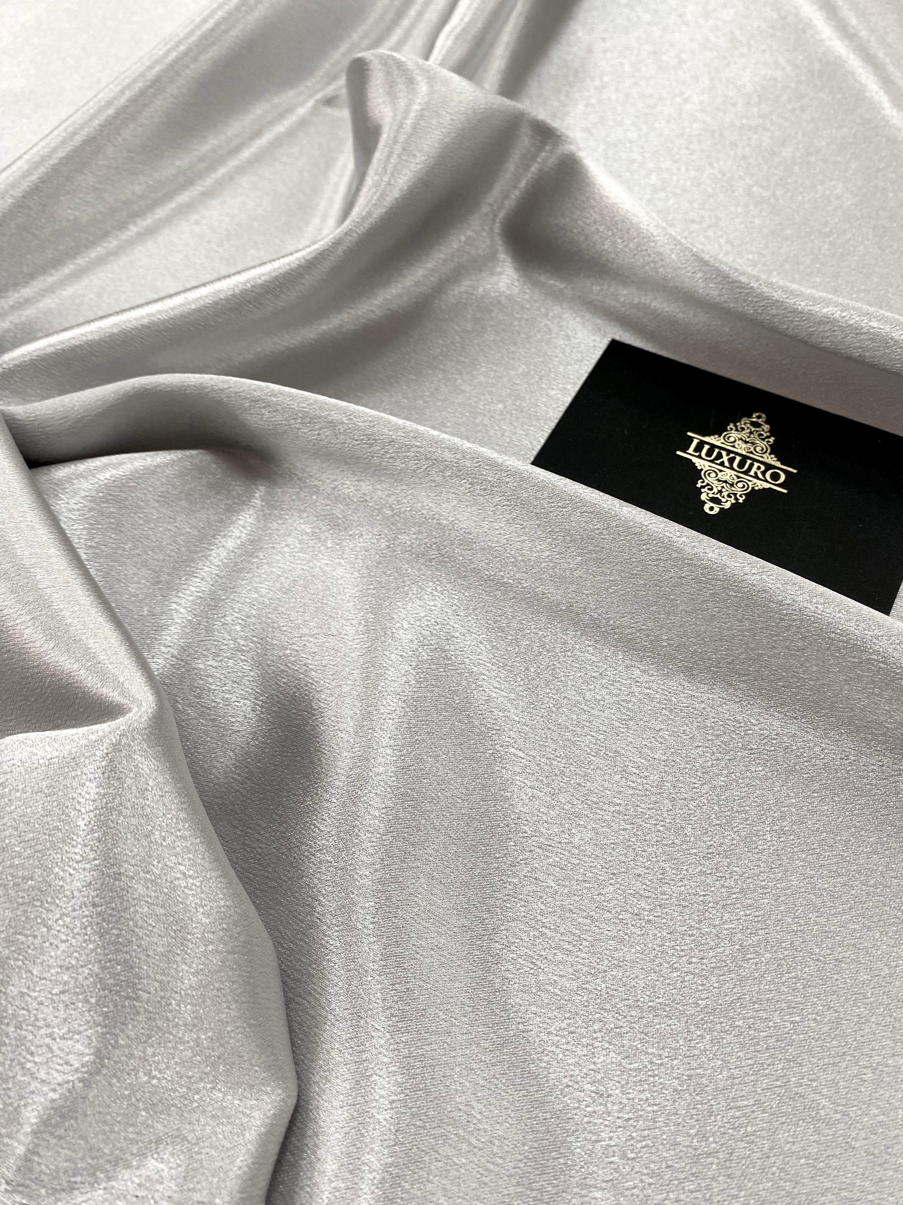 Shiny Silver Elastic Taffeta