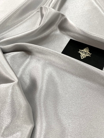 Shiny Silver Elastic Taffeta