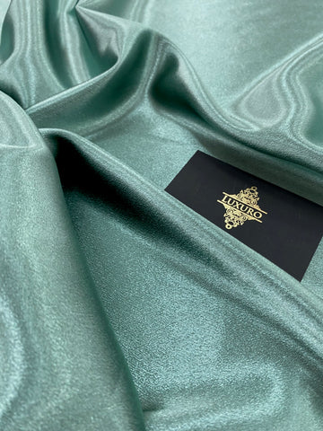 Duck Egg Green Shiny Elastic Taffeta