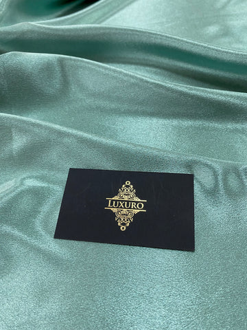 Duck Egg Green Shiny Elastic Taffeta