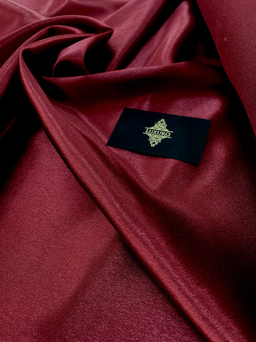 Burgundy Shiny Elastic Taffeta