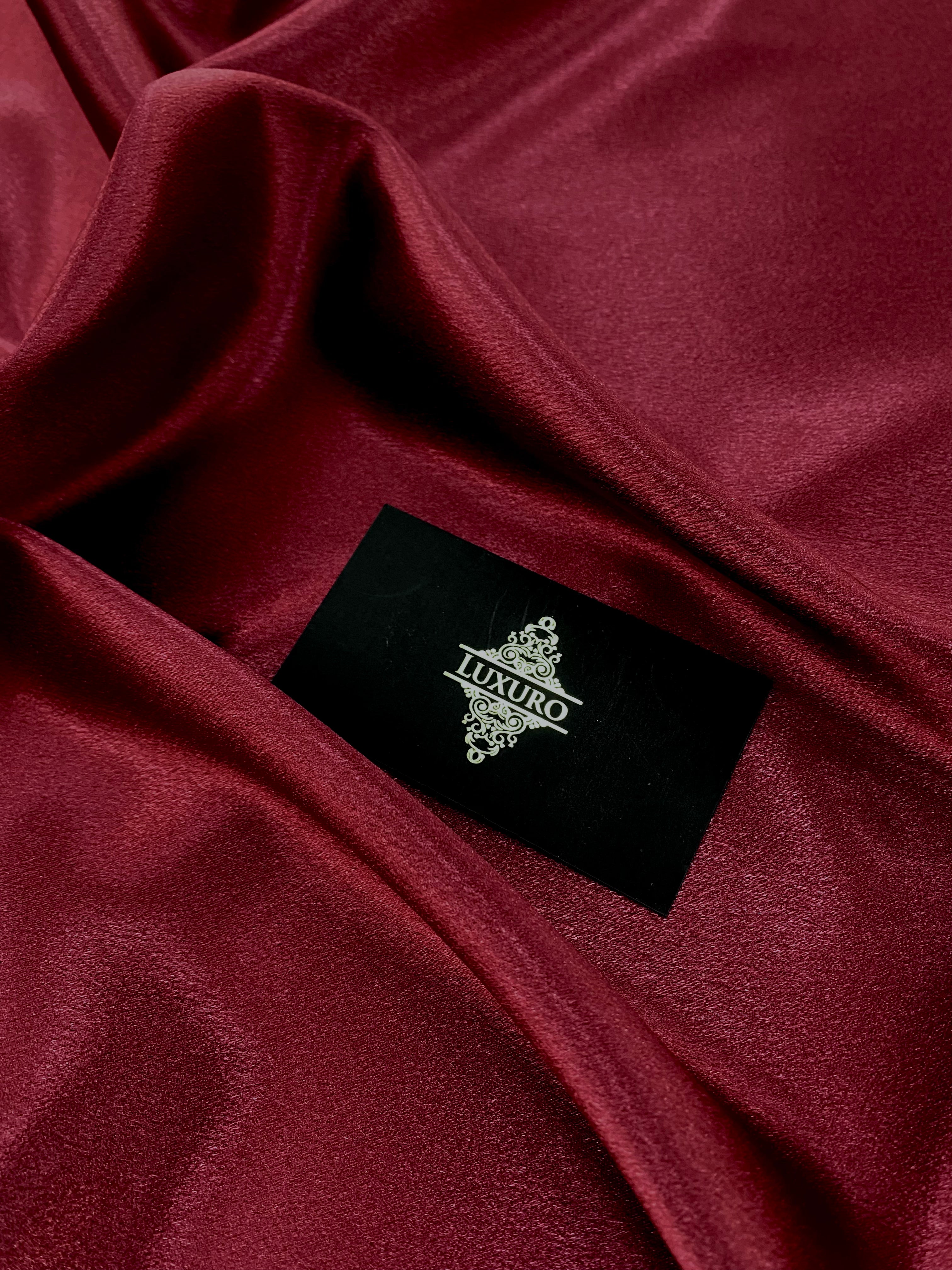 Burgundy Shiny Elastic Taffeta