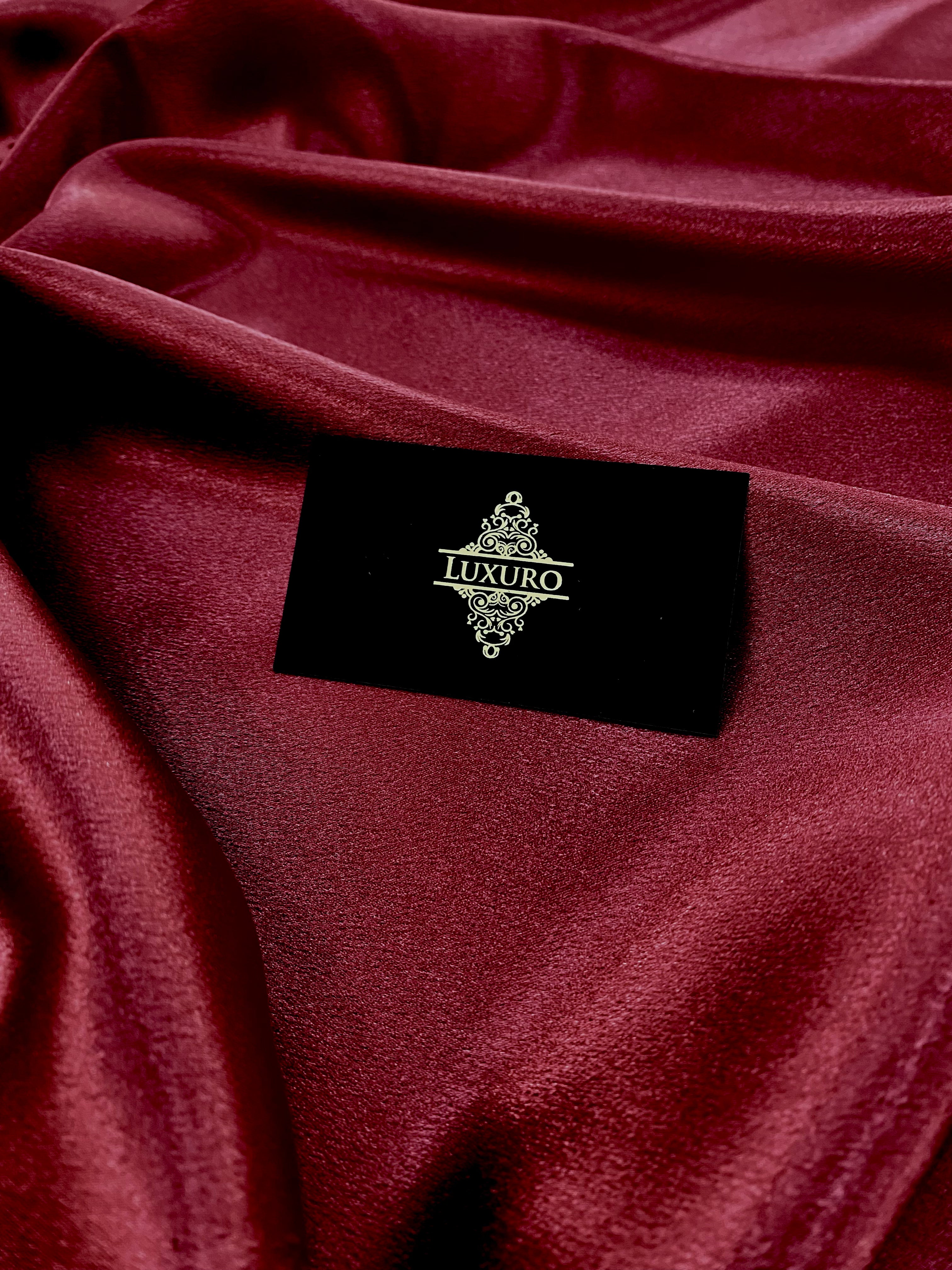 Burgundy Shiny Elastic Taffeta