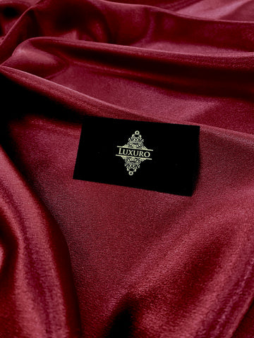 Burgundy Shiny Elastic Taffeta