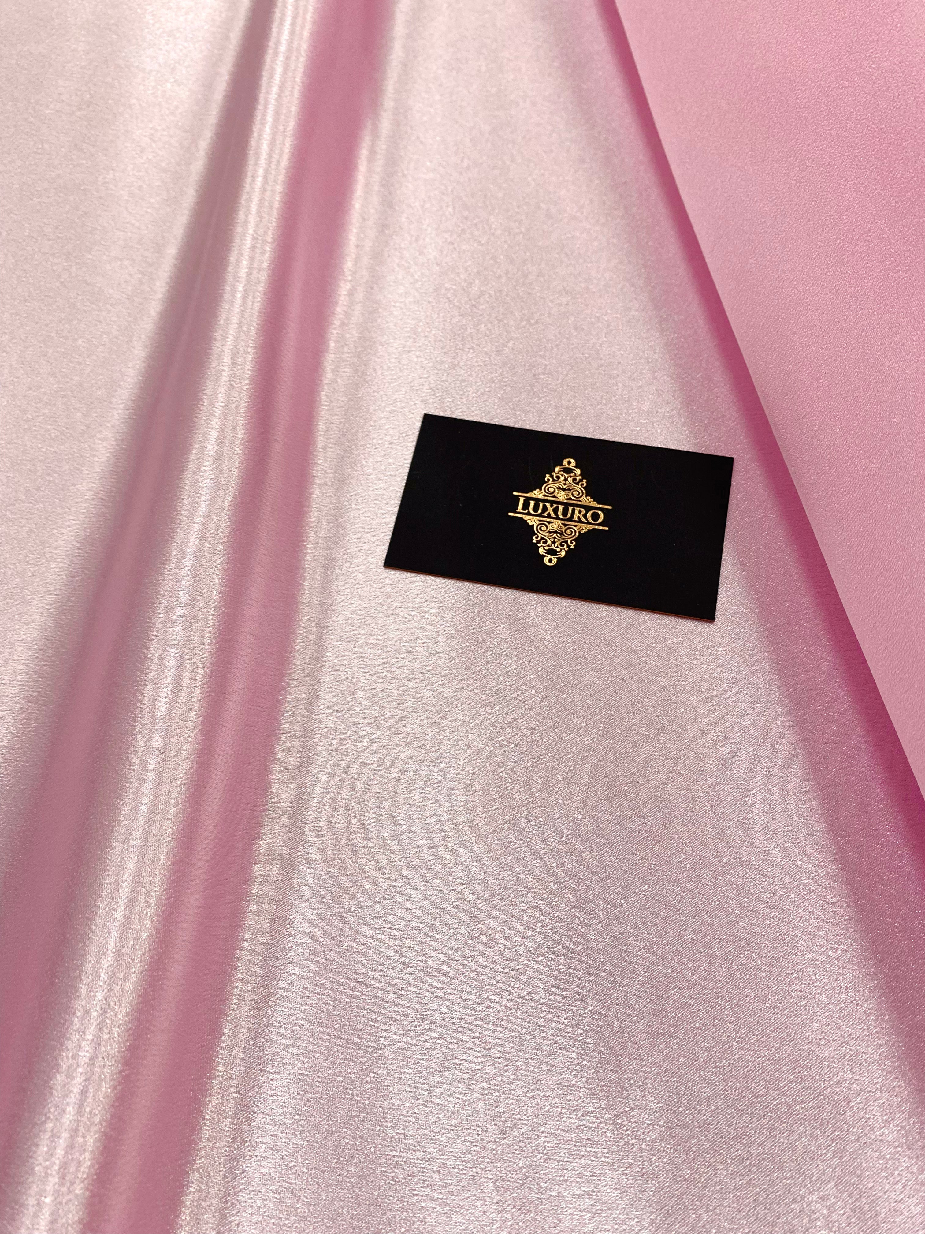 Tafta Elastica Metalizata Roz Deschis