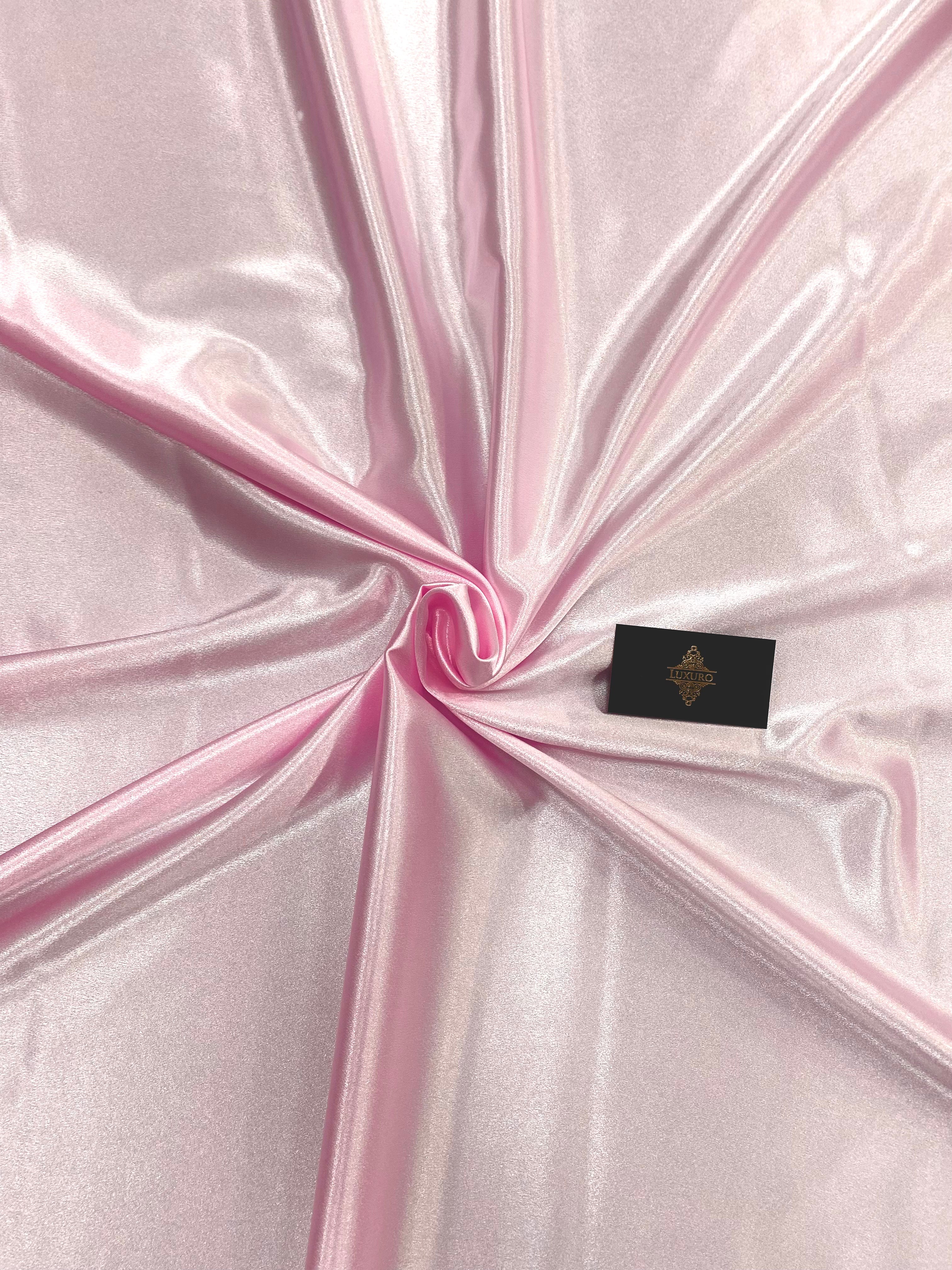 Tafta Elastica Metalizata Roz Deschis