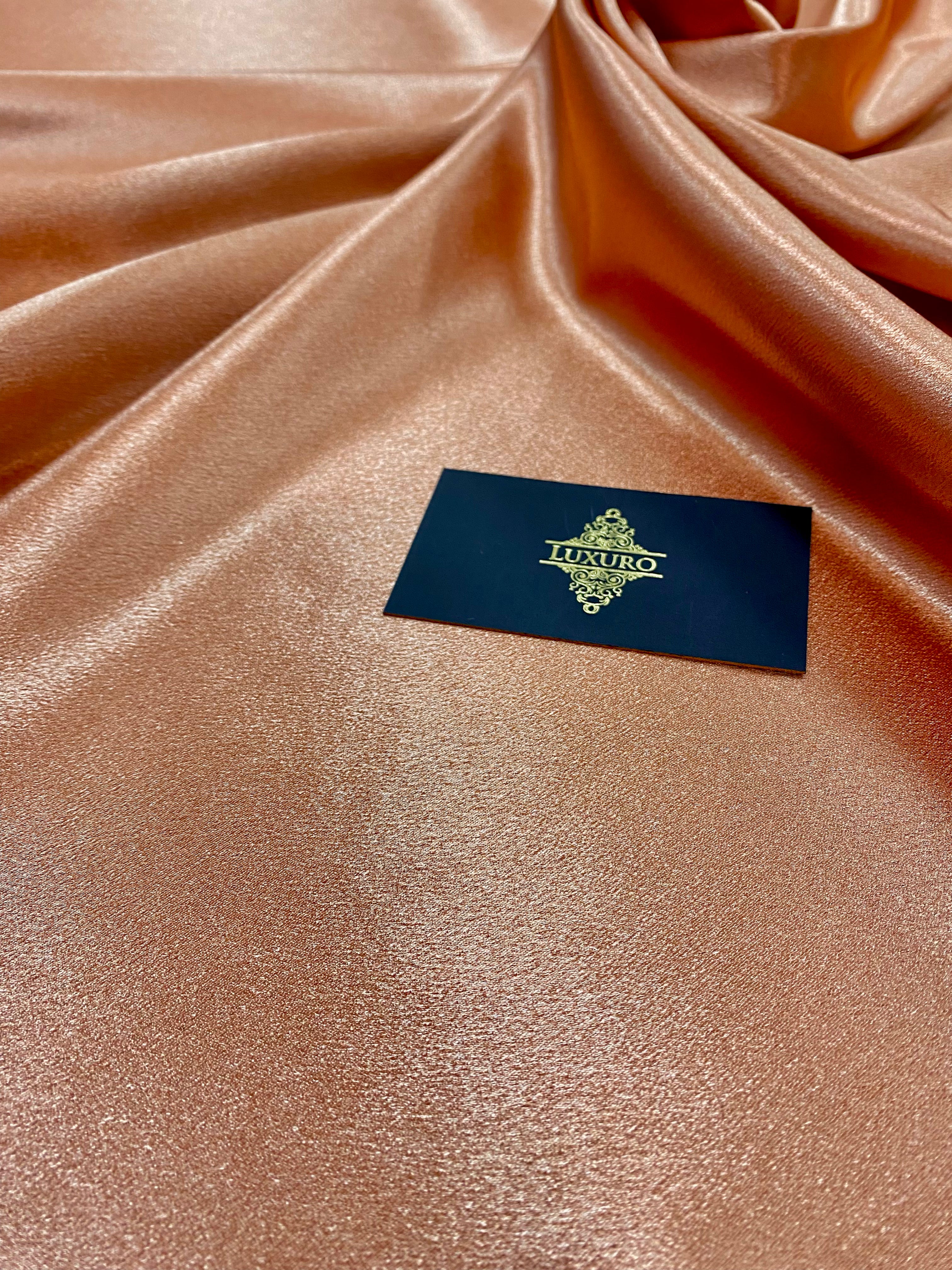 Tafta Elastica Lucioasa Auriu-Rose