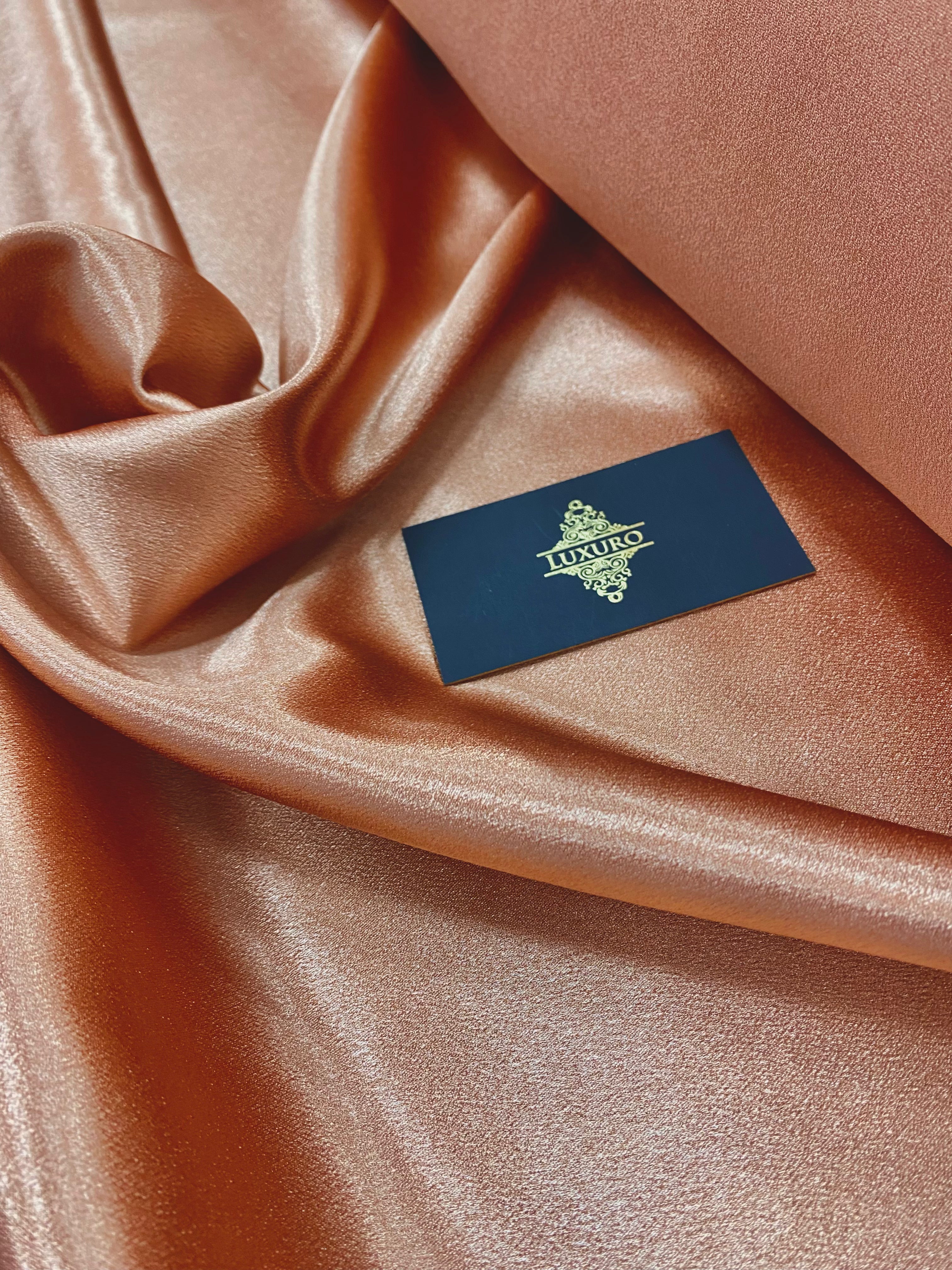 Tafta Elastica Lucioasa Auriu-Rose