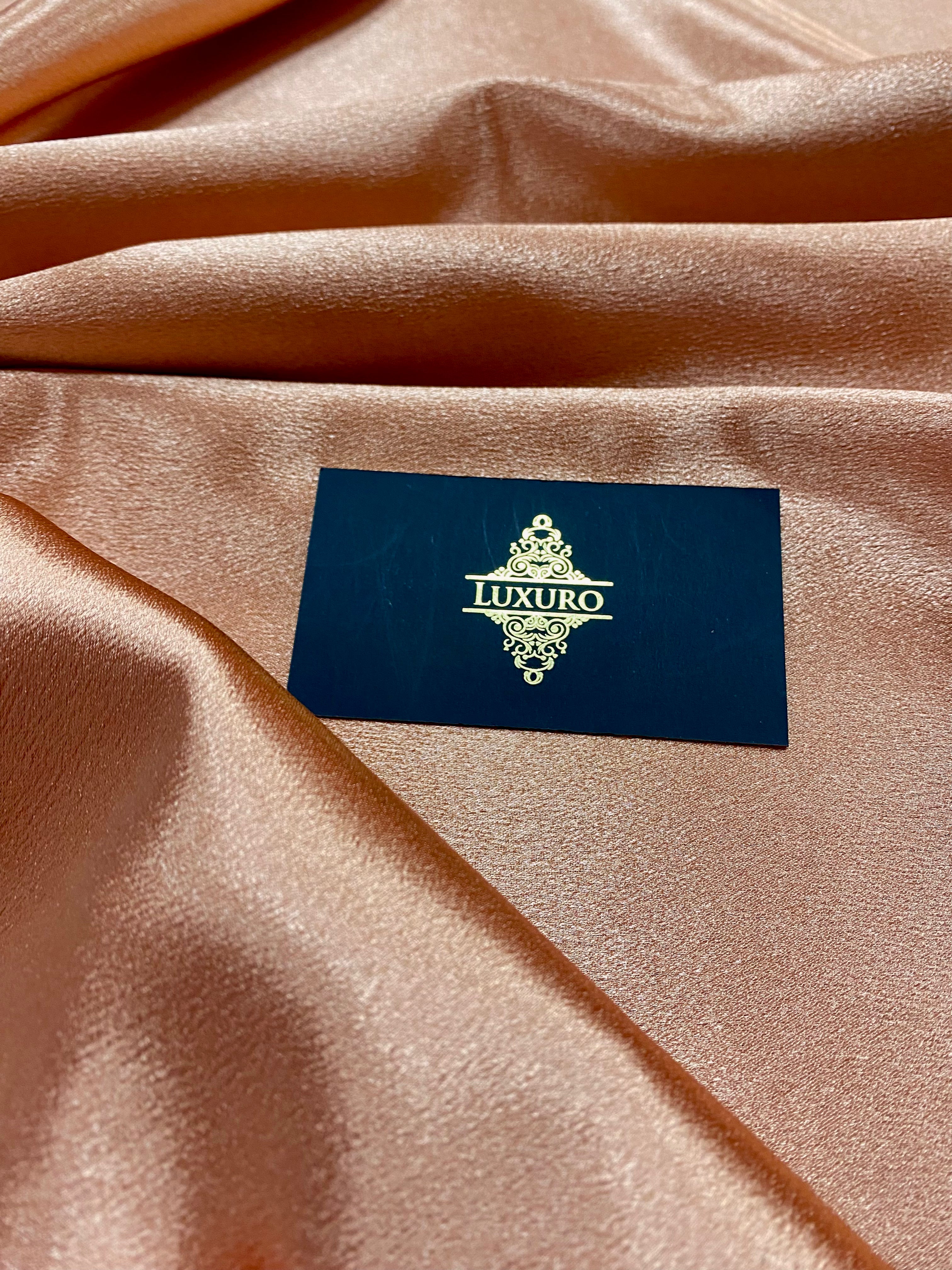 Tafta Elastica Lucioasa Auriu-Rose