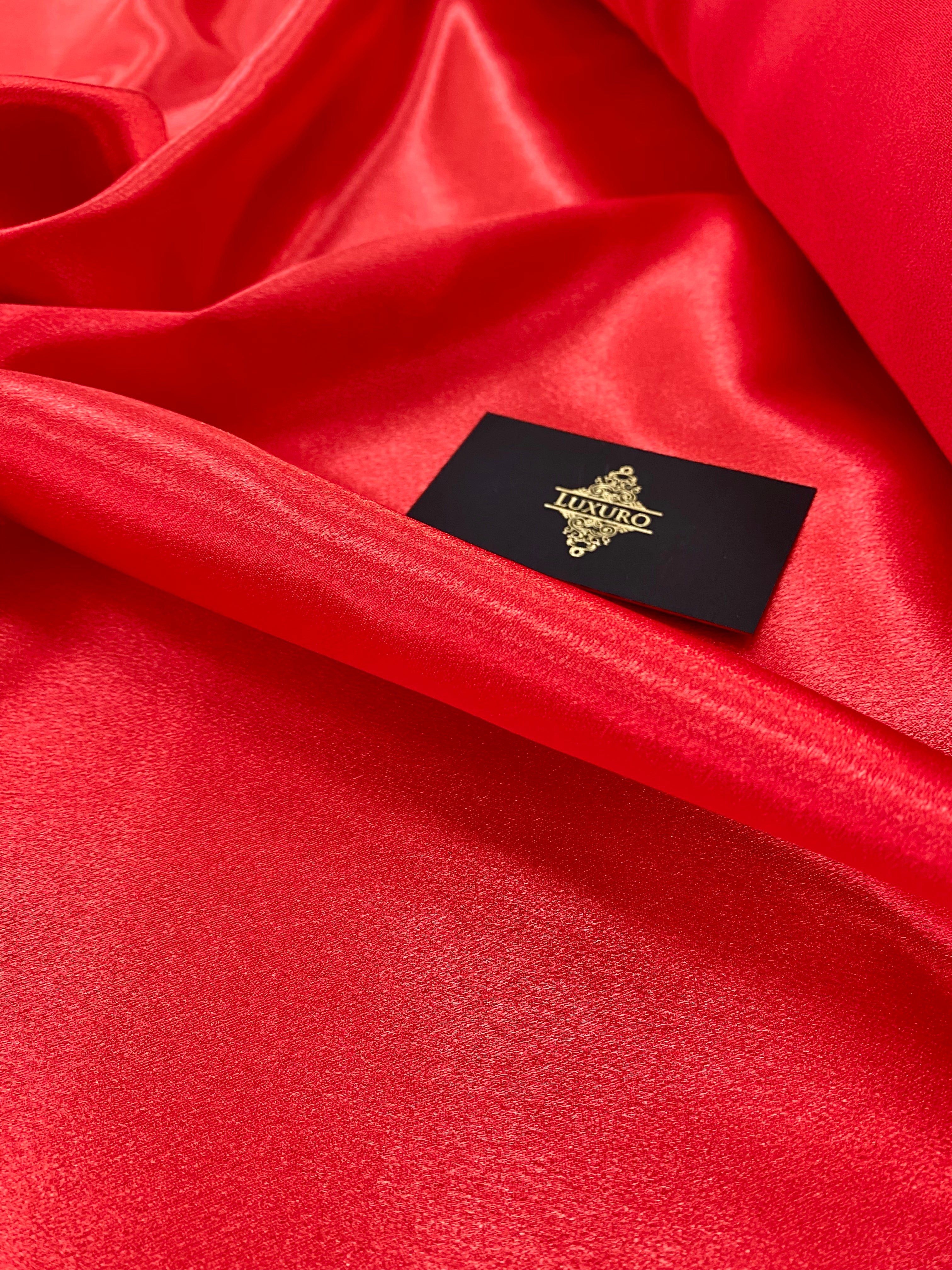 Tafta Elastica Lucioasa Rosu Corai