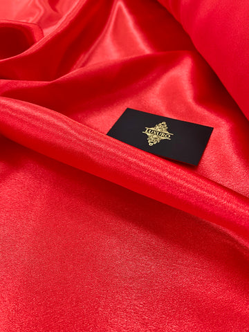 Tafta Elastica Lucioasa Rosu Corai