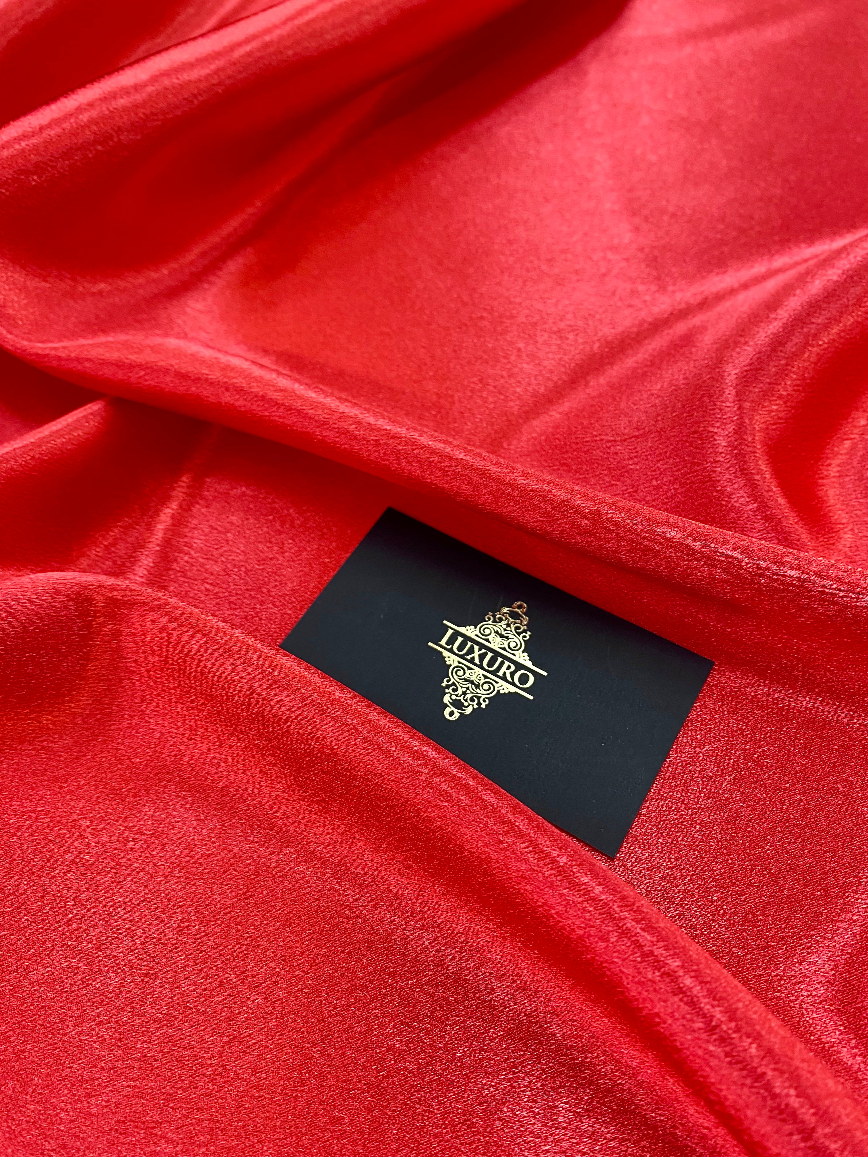 Tafta Elastica Lucioasa Rosu Corai