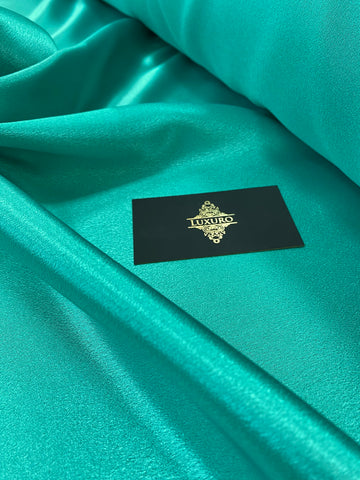 Tafta Elastica Lucioasa Turcoaz Inchis