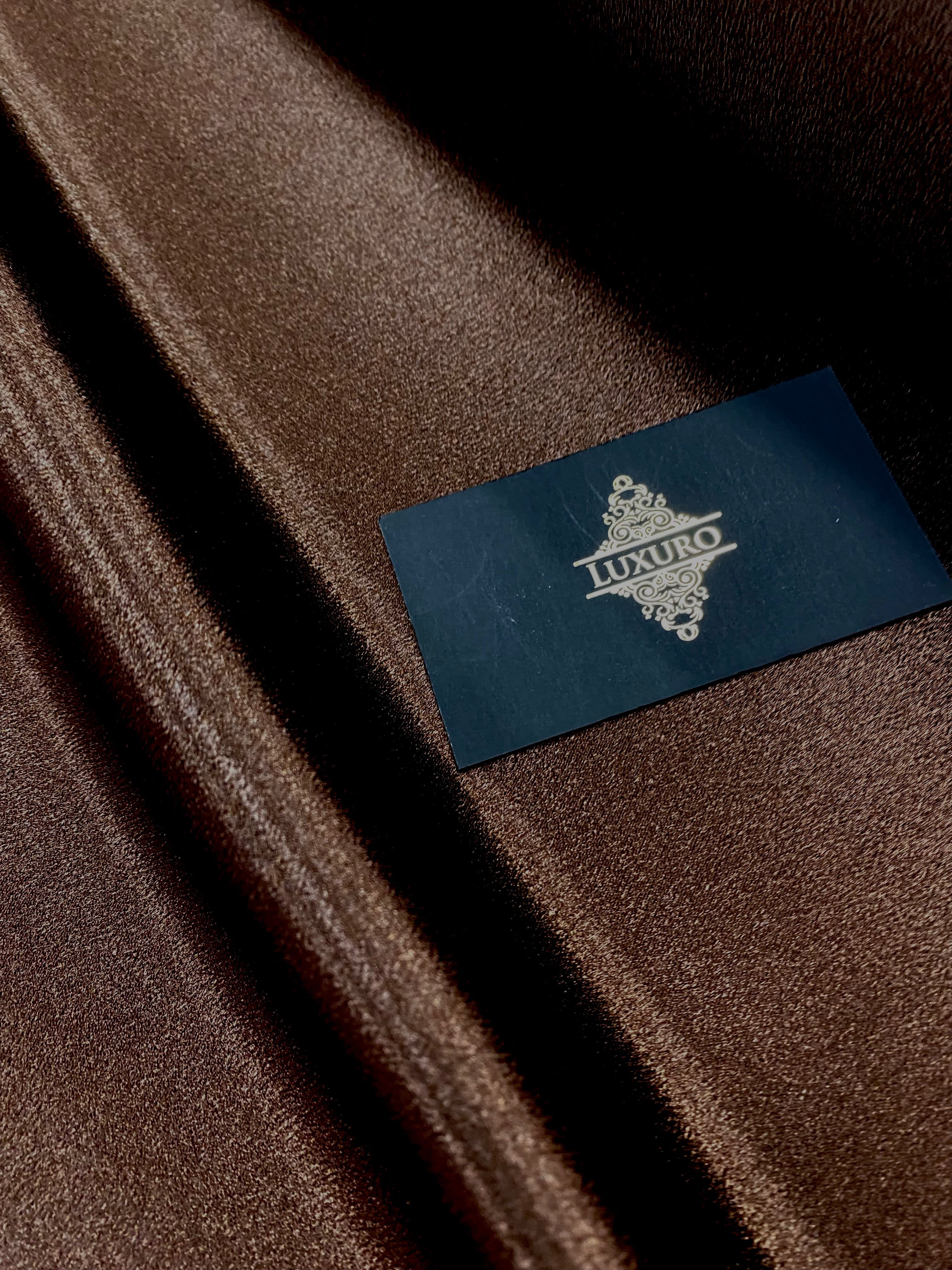 Tafta Elastica Metalizata Maro