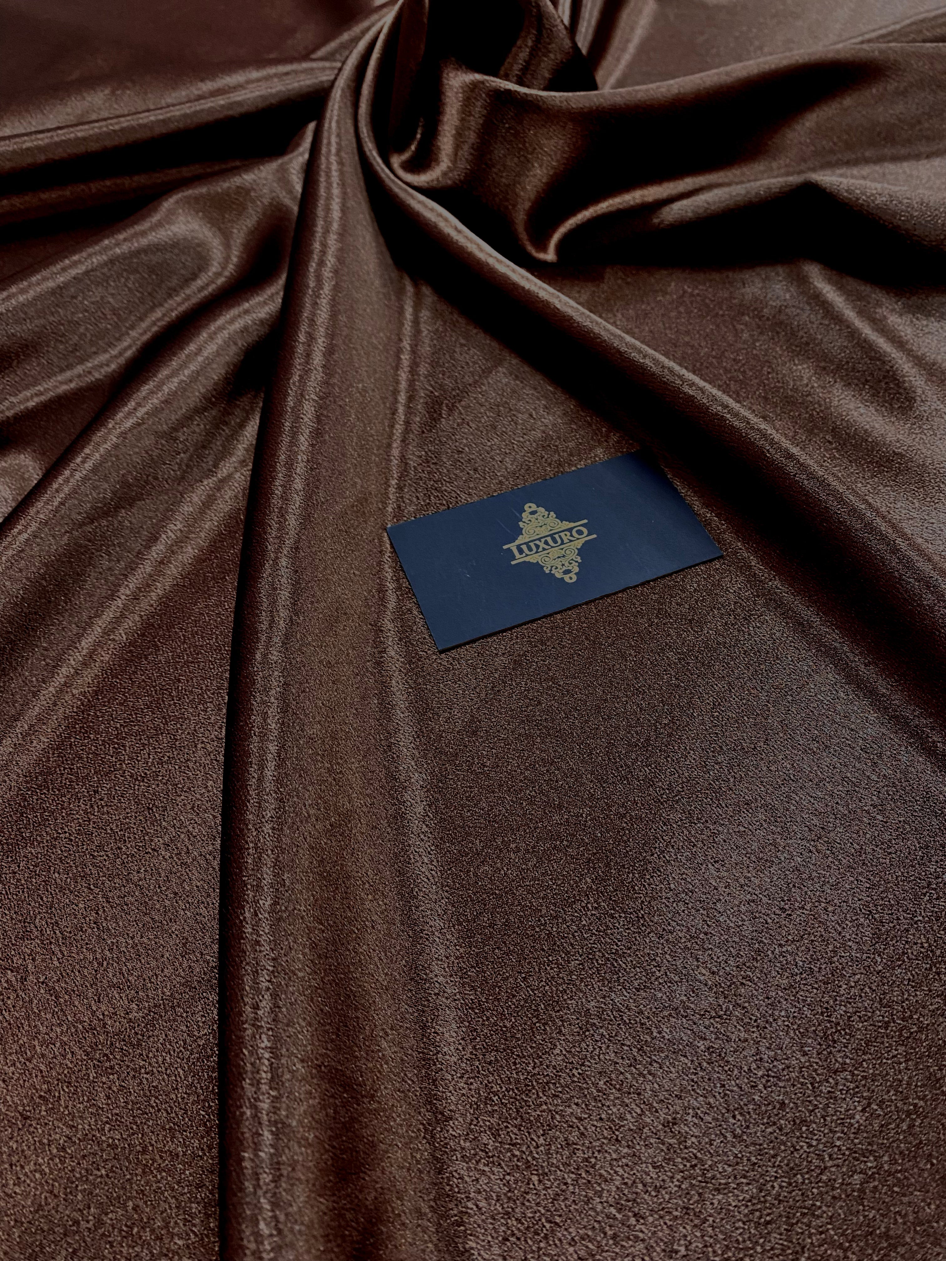 Tafta Elastica Metalizata Maro