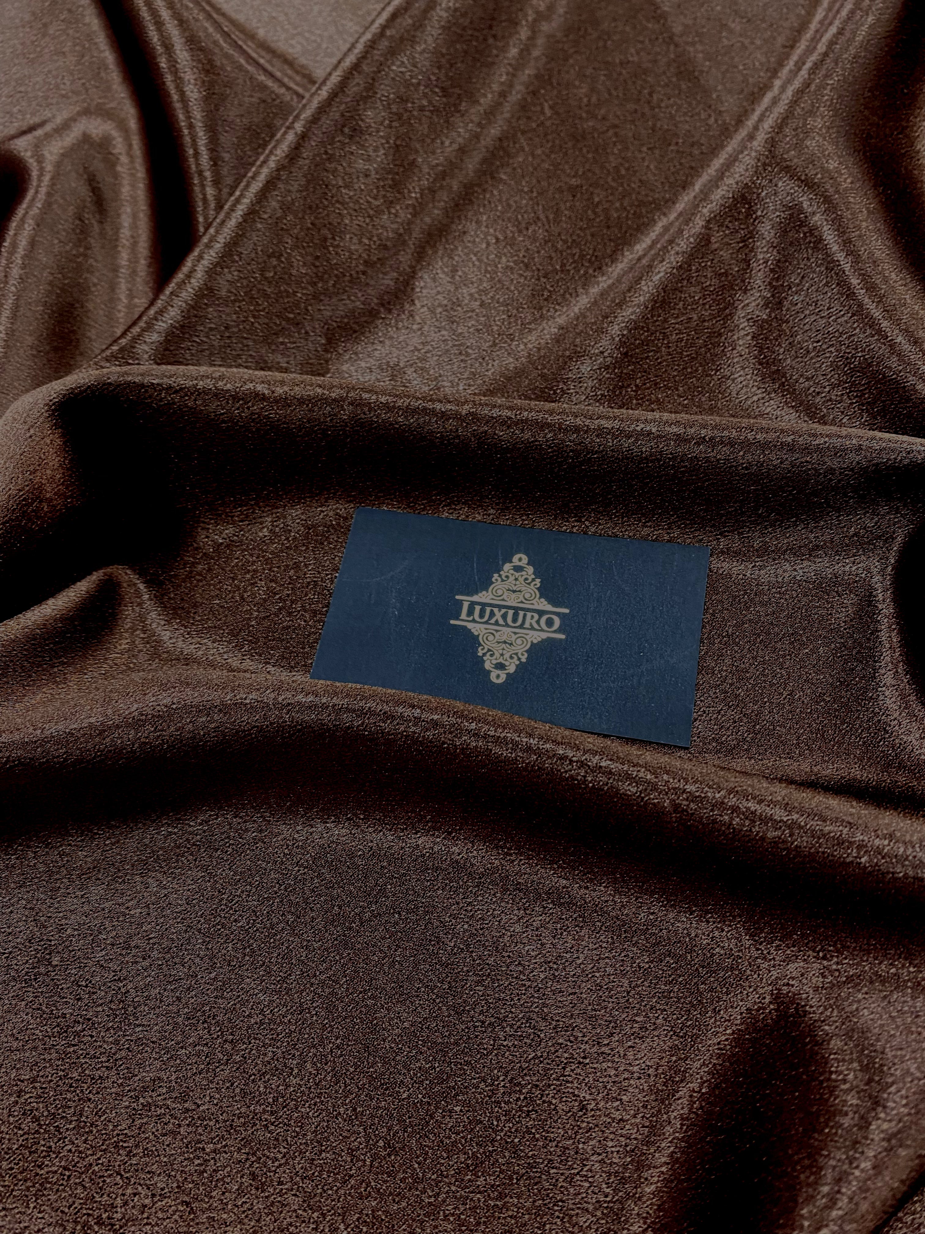 Tafta Elastica Metalizata Maro