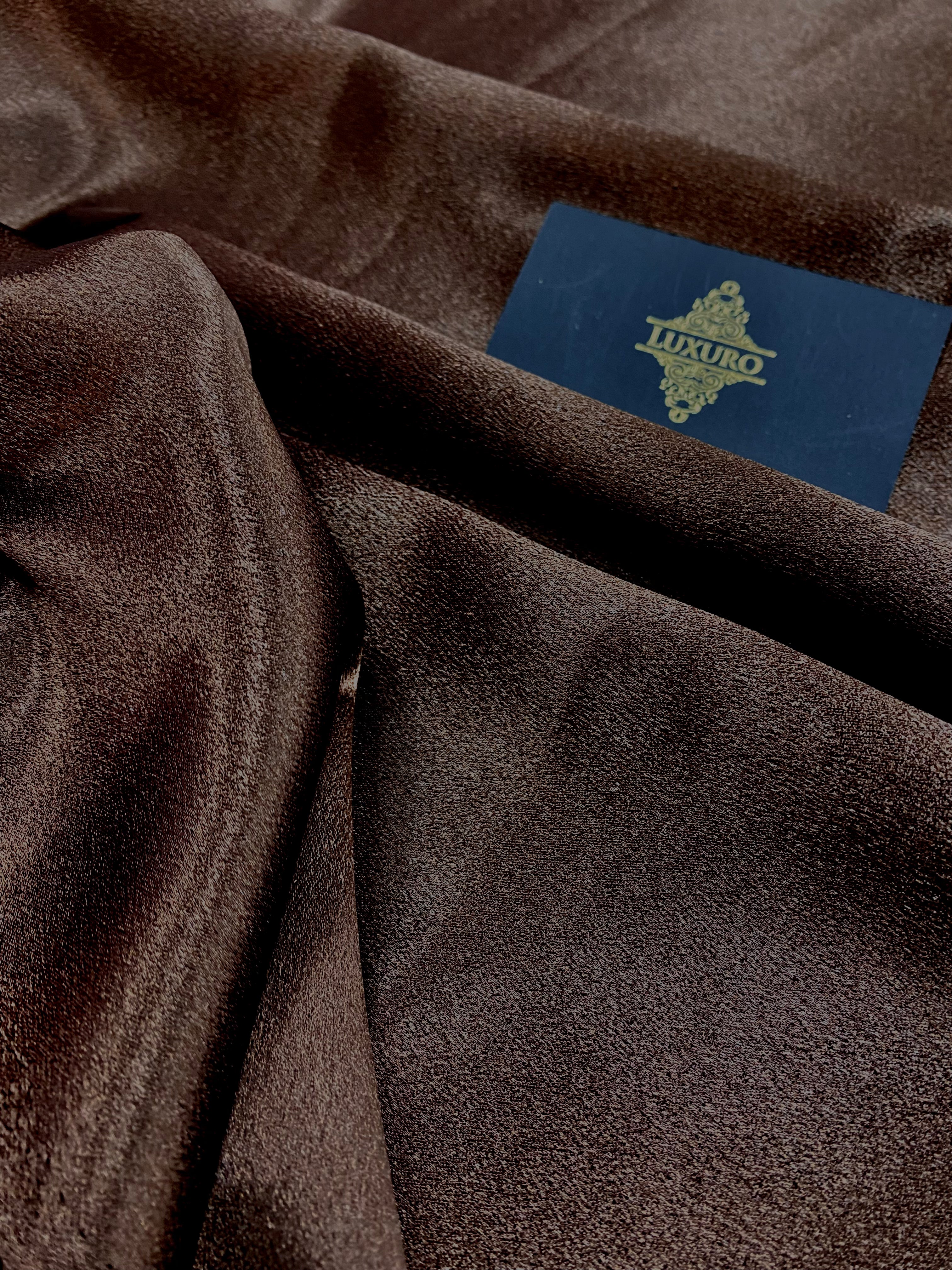 Tafta Elastica Metalizata Maro