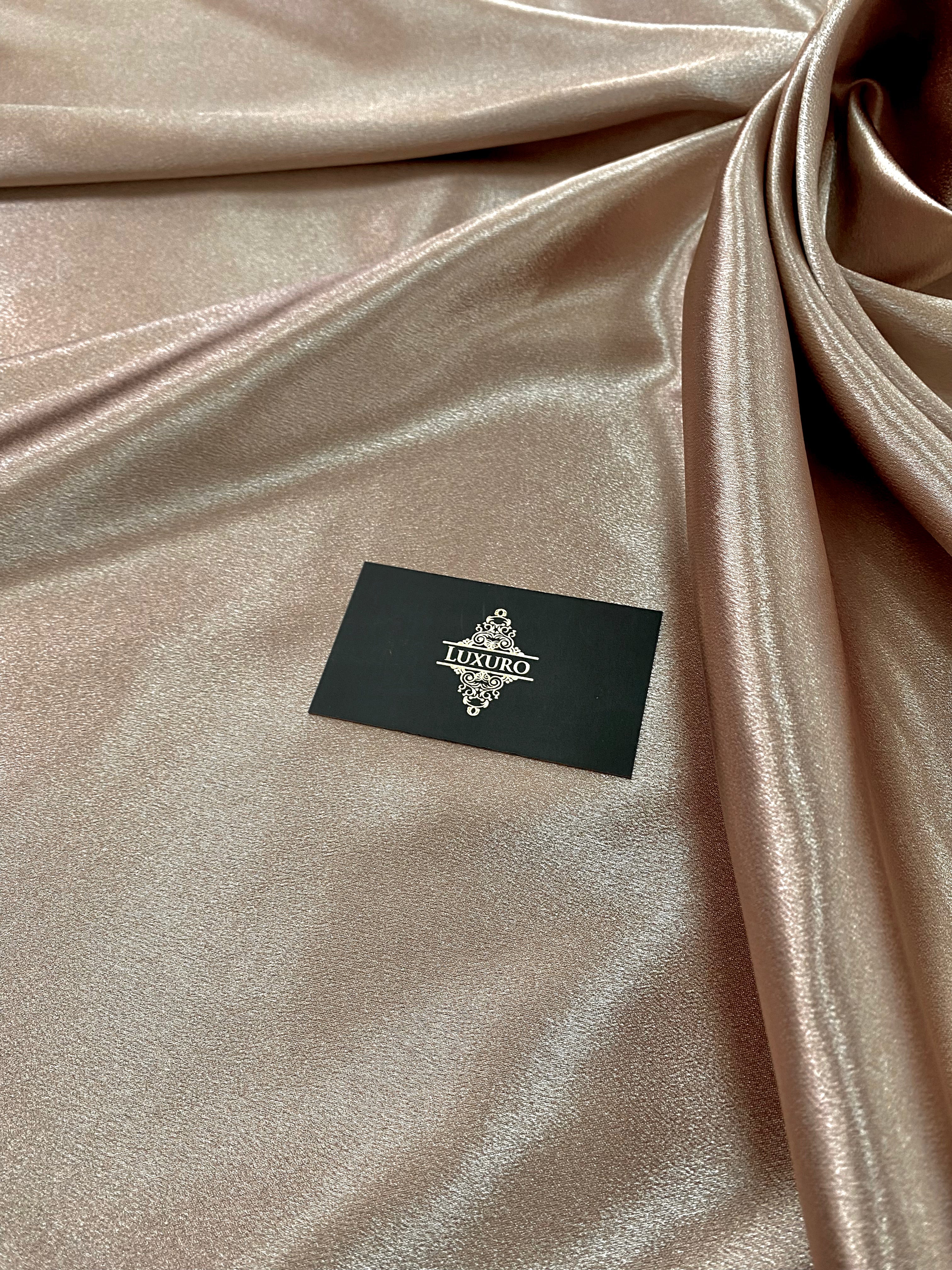 Tafta Elastica Metalizata Nude Inchis