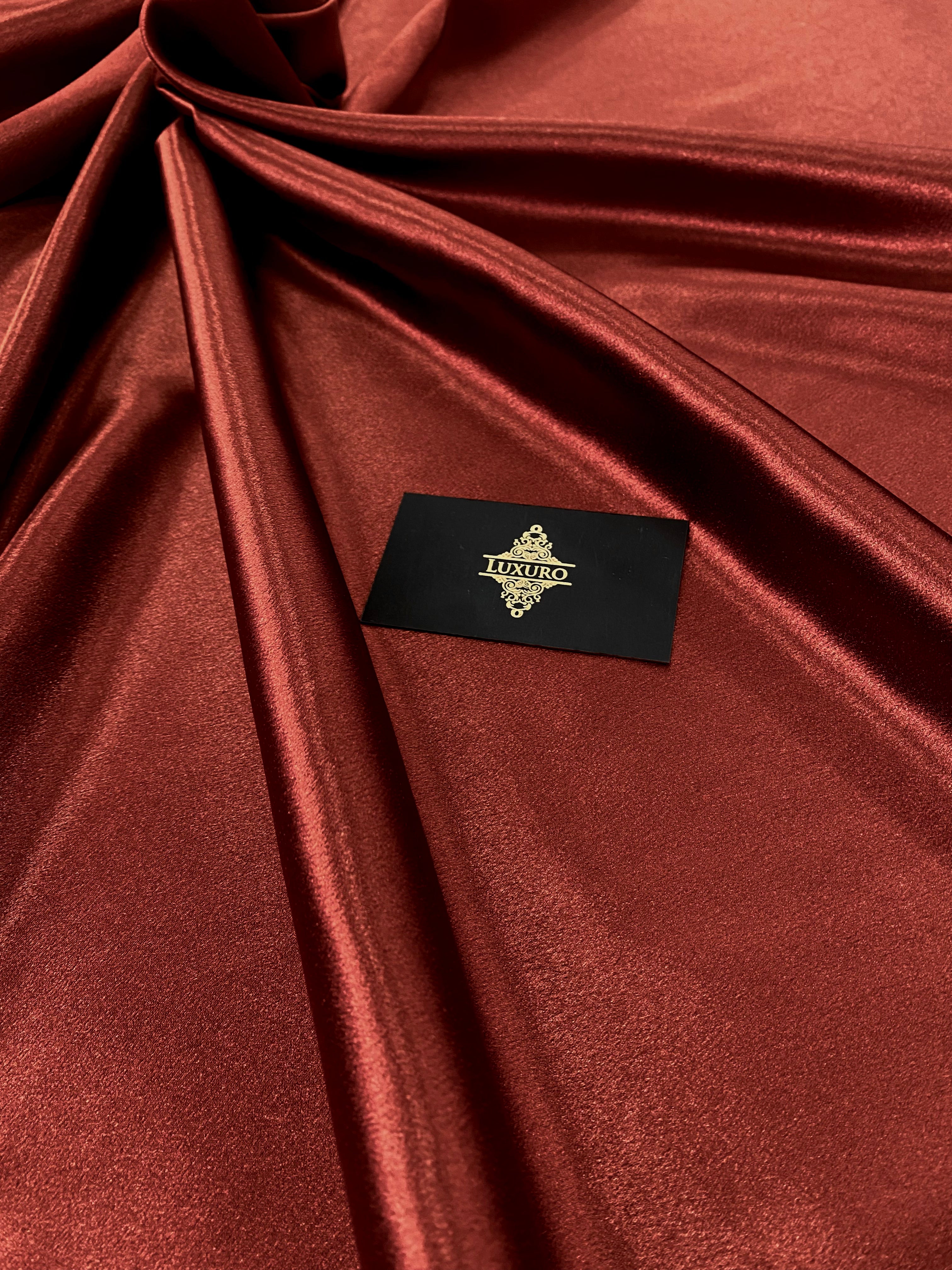 Tafta Elastica Metalizata Teracota Inchis