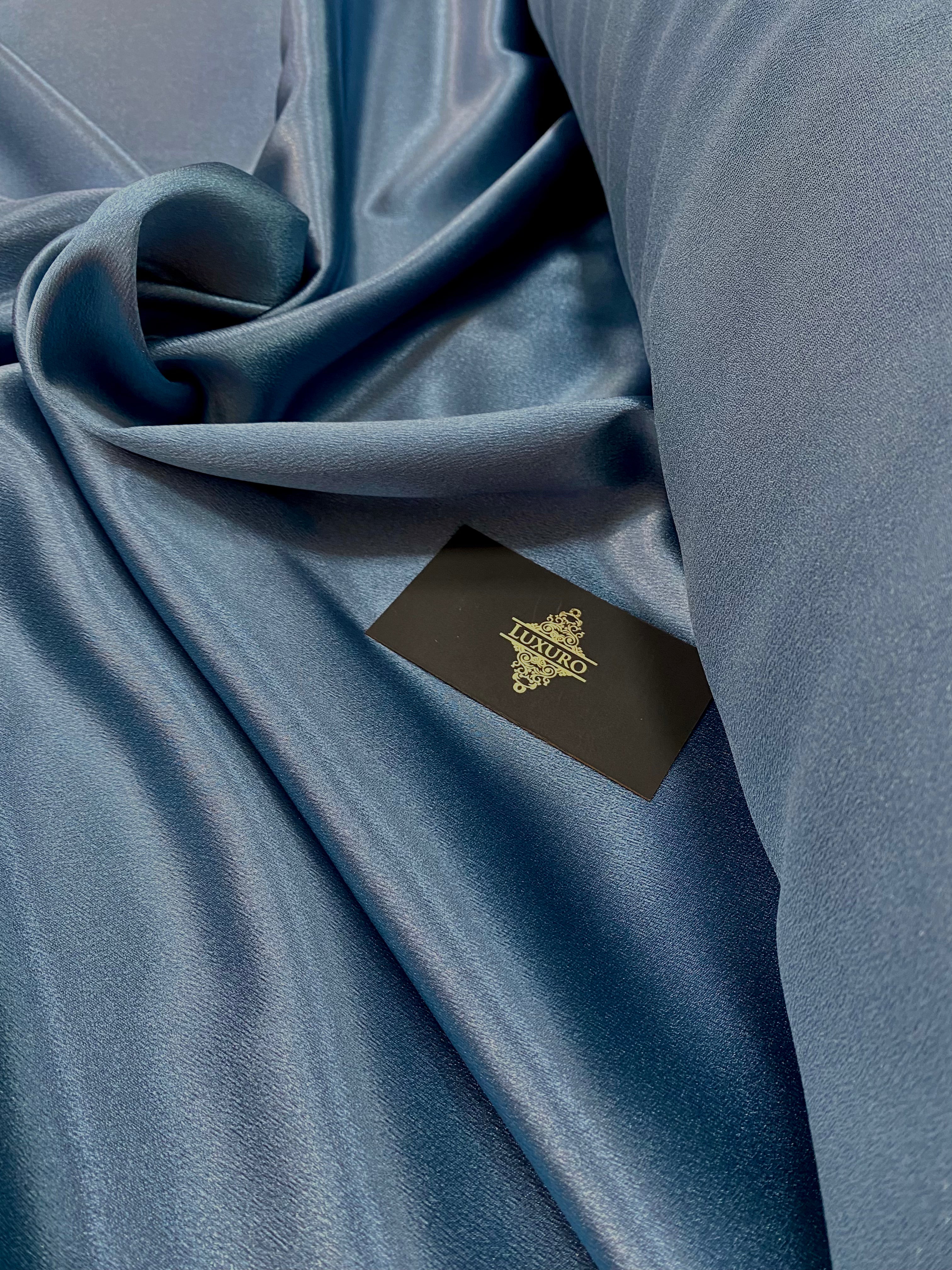 Tafta Elastica Metalizata Albastru Prafuit