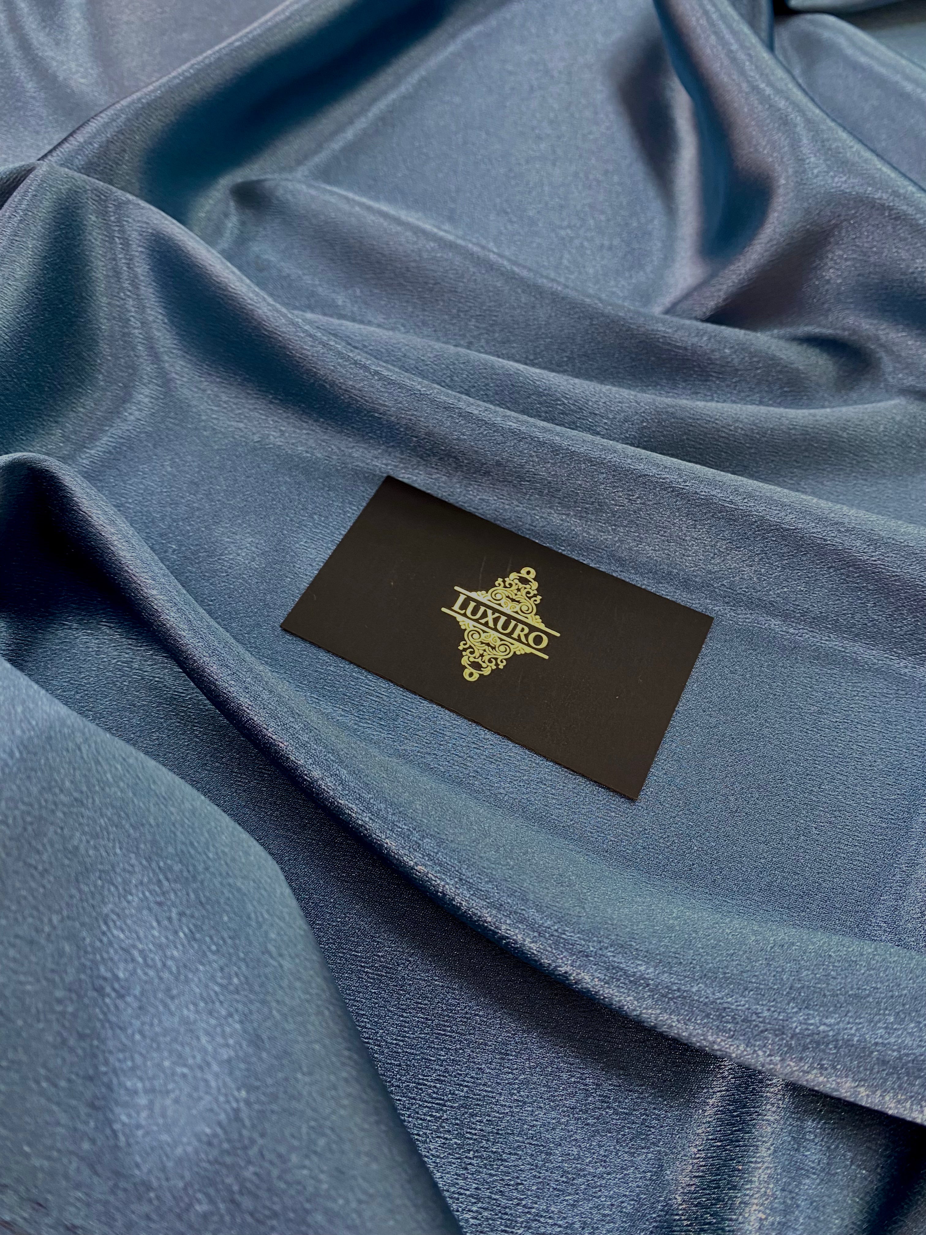 Tafta Elastica Metalizata Albastru Prafuit