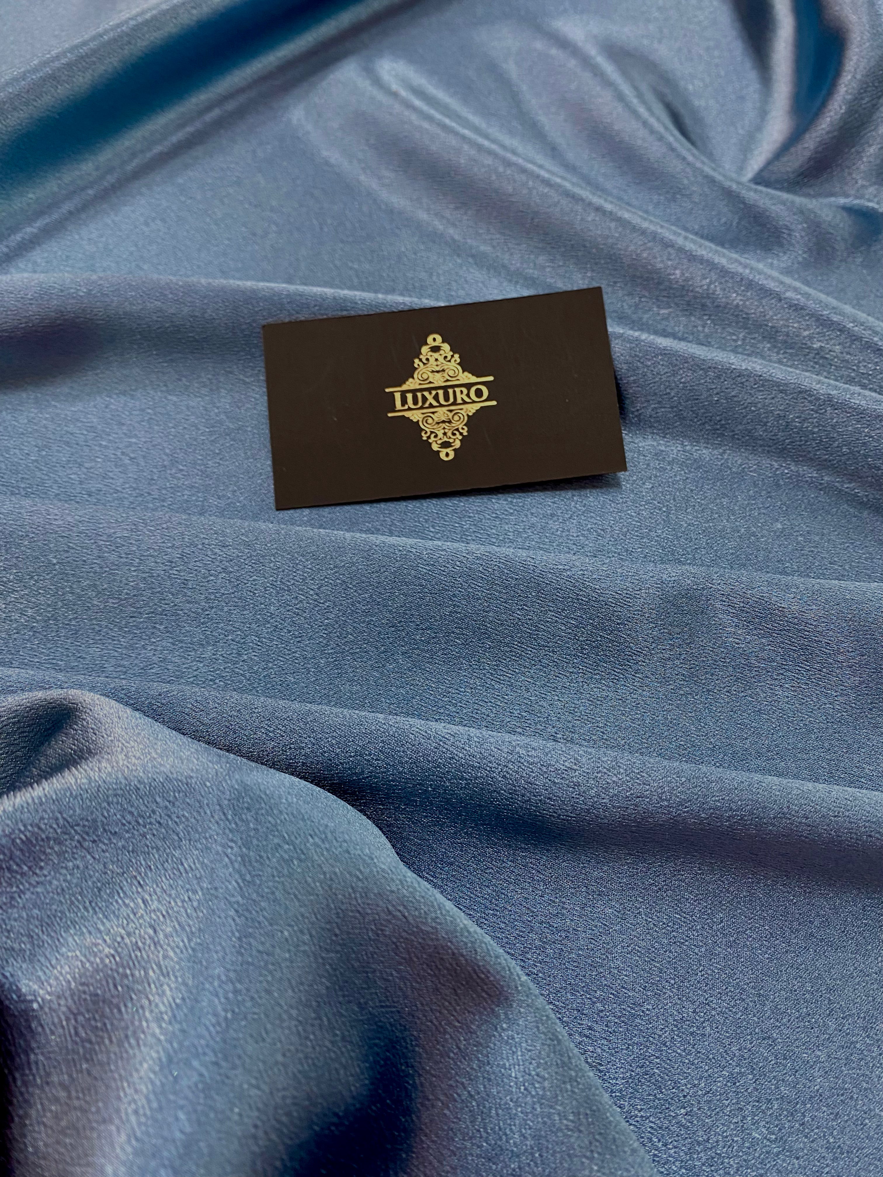 Tafta Elastica Metalizata Albastru Prafuit