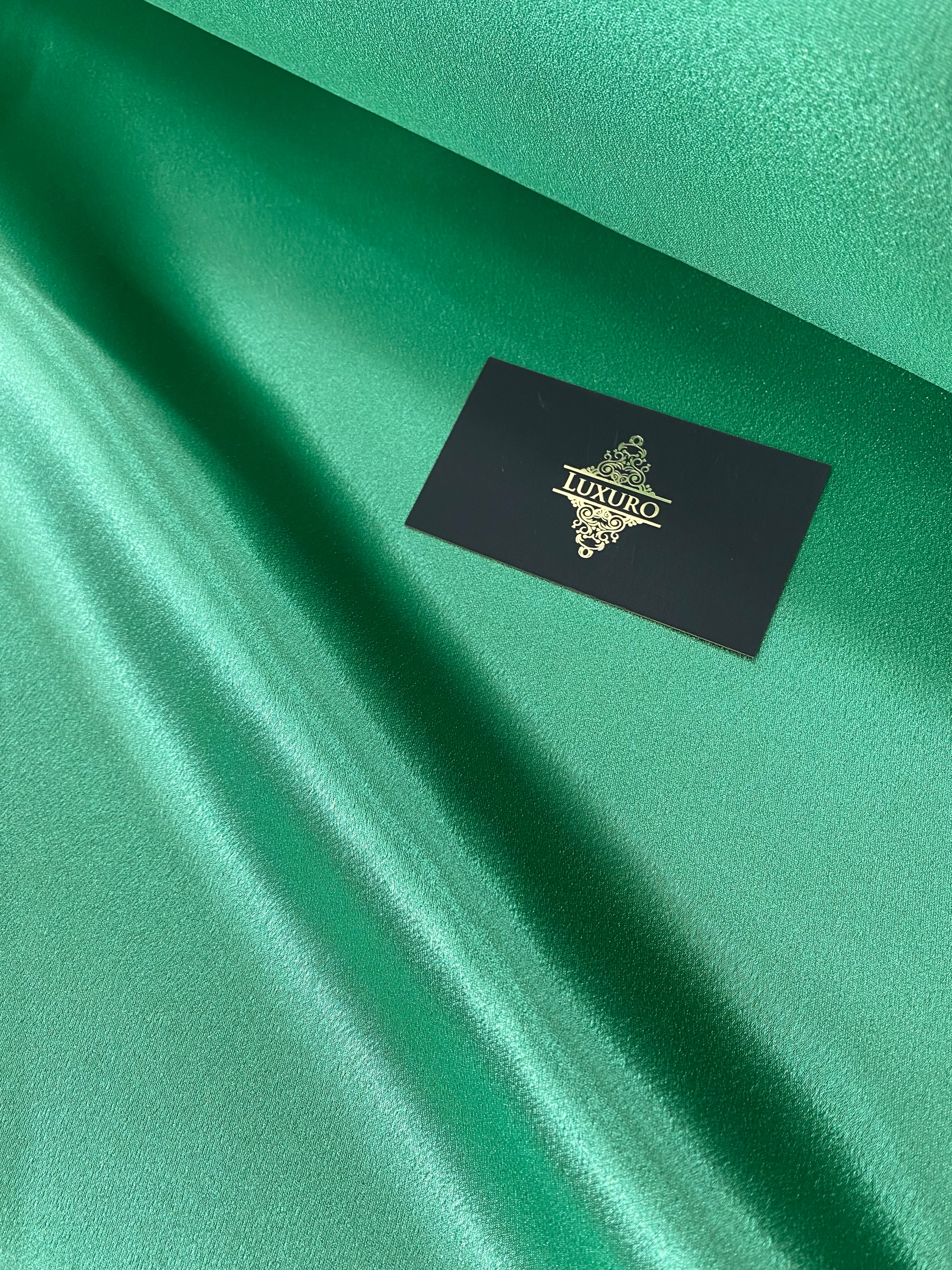 Tafta Elastica Metalizata Verde Marin