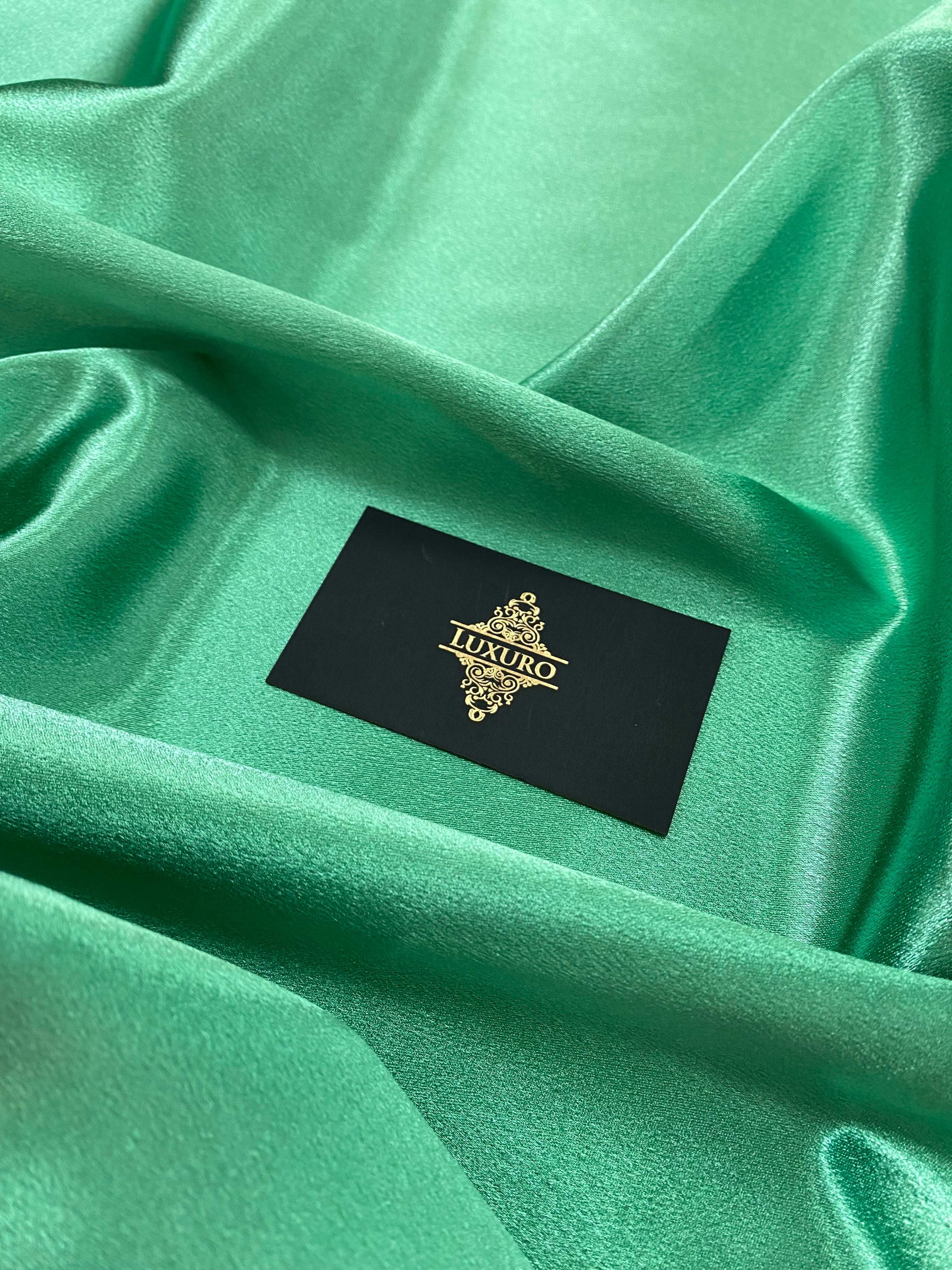 Tafta Elastica Metalizata Verde Marin