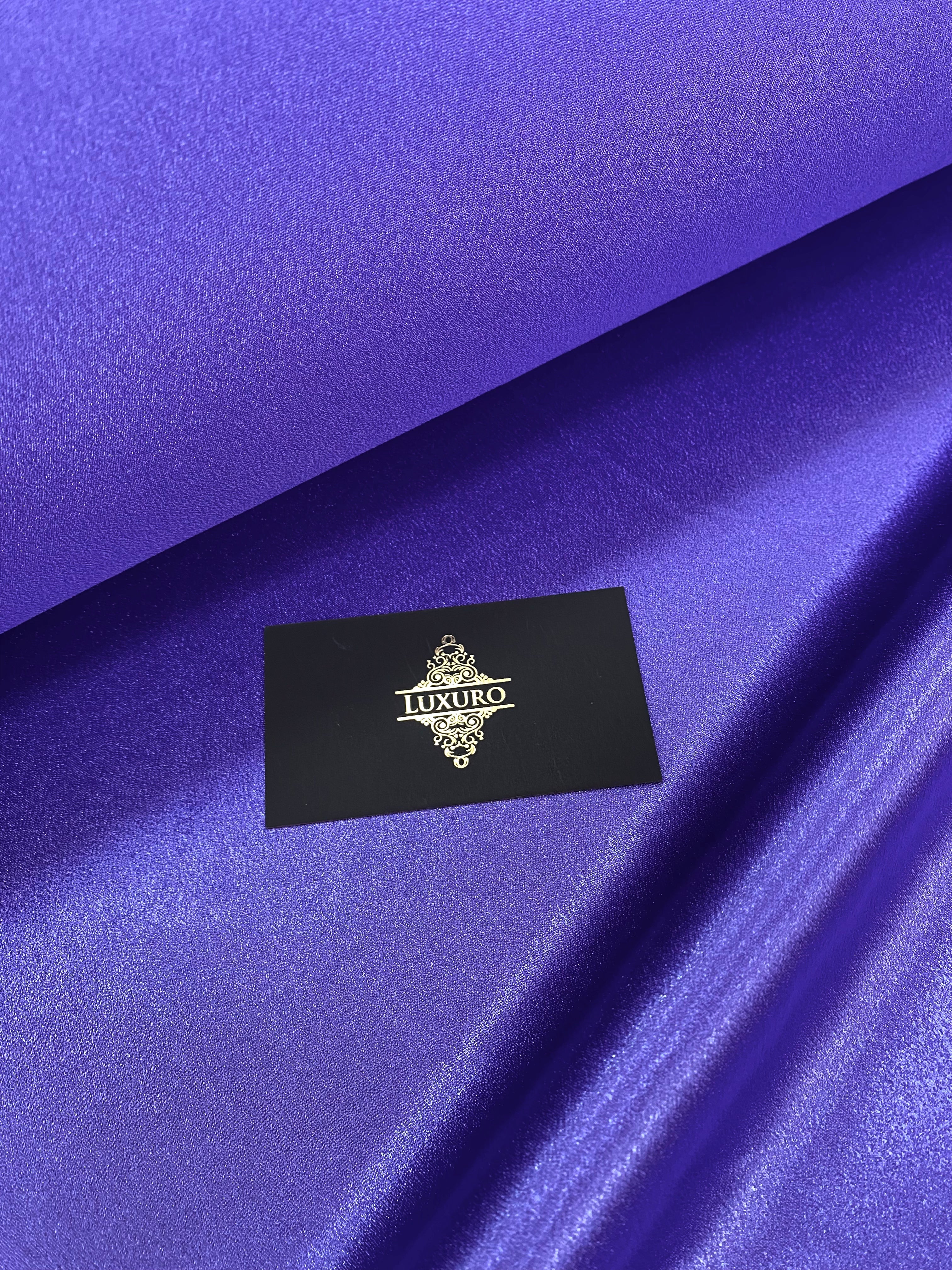 Tafta Elastica Metalizata Indigo