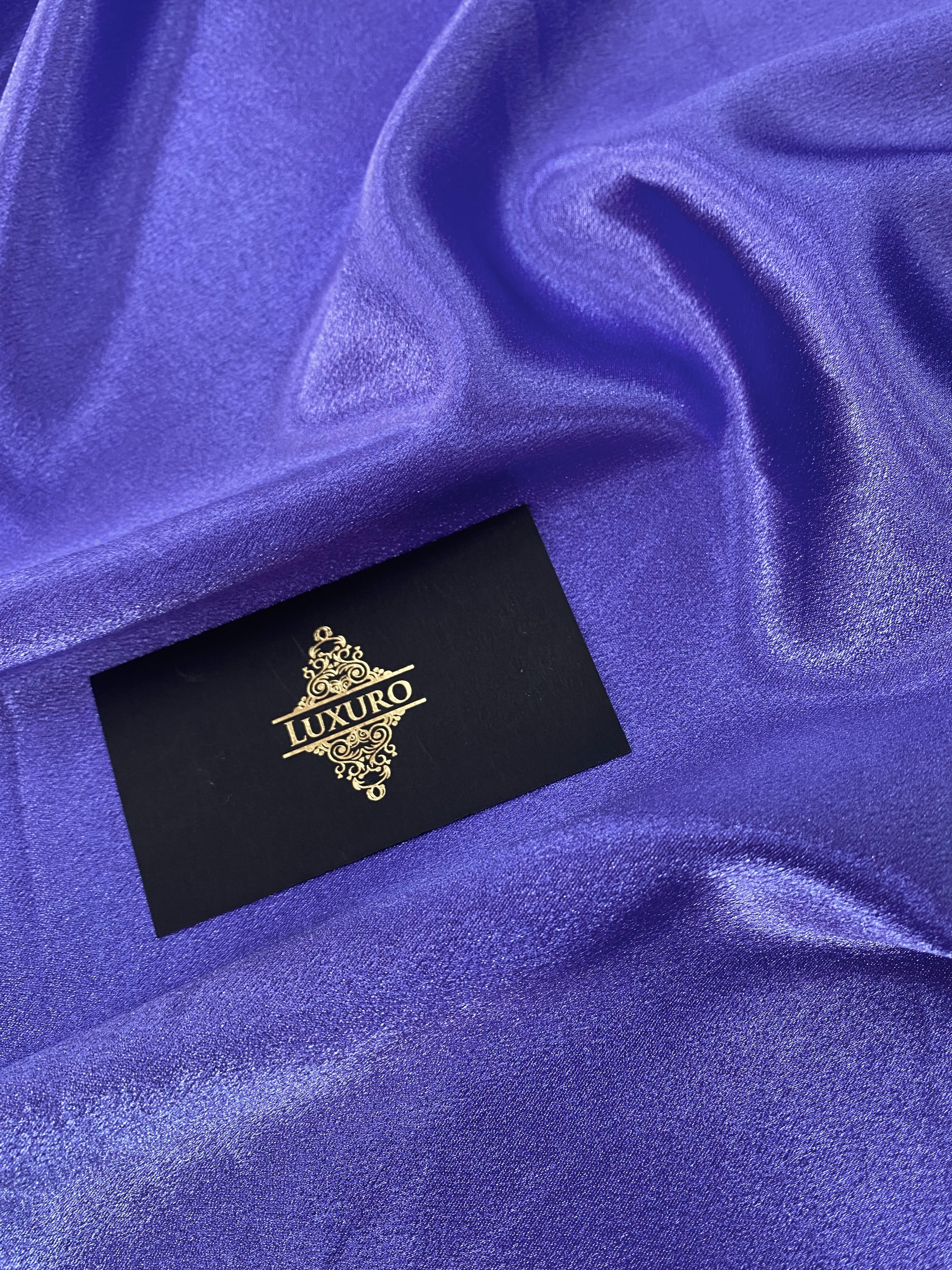 Tafta Elastica Metalizata Indigo