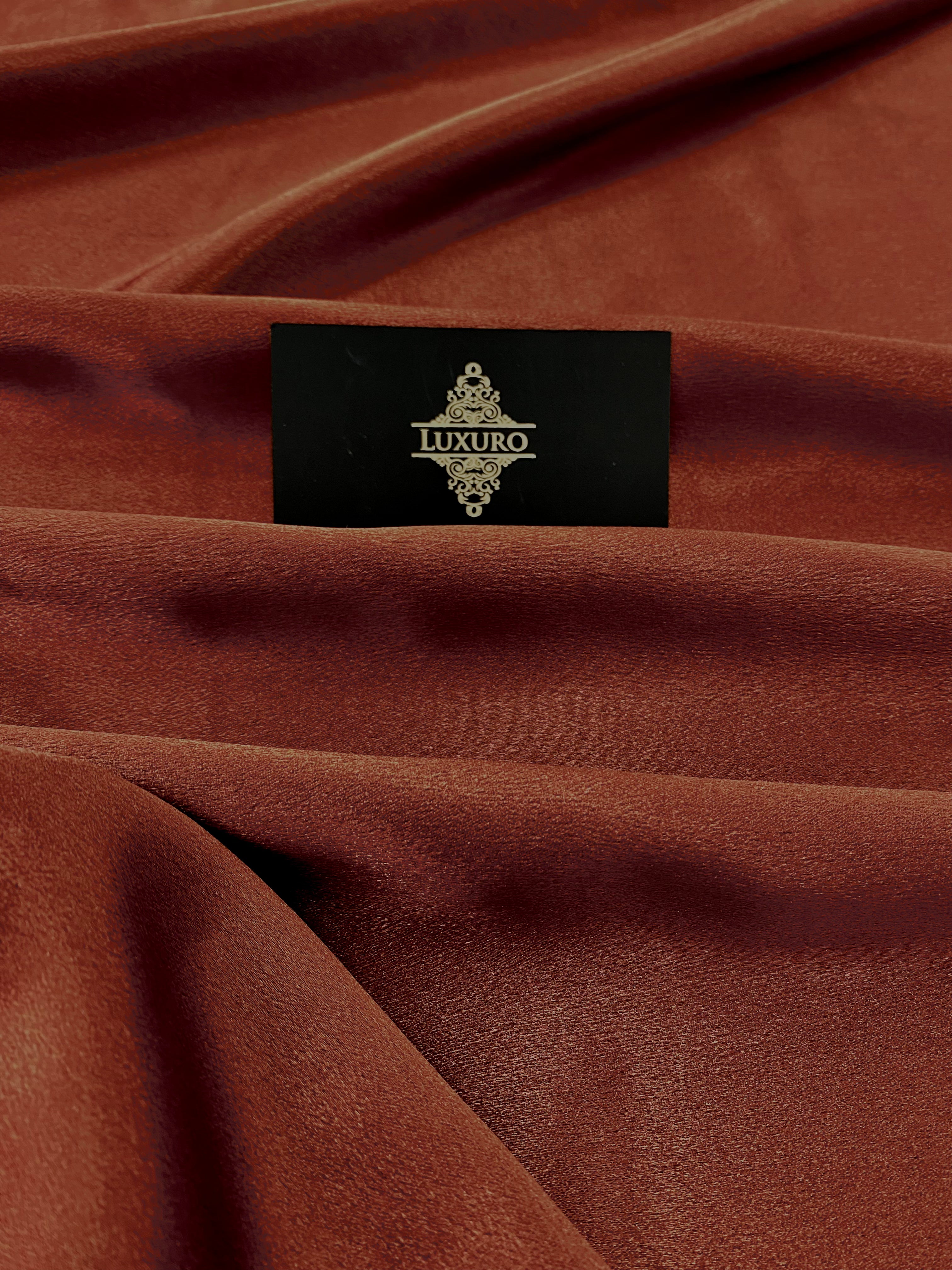 Tafta Elastica Metalizata Caramiziu Inchis