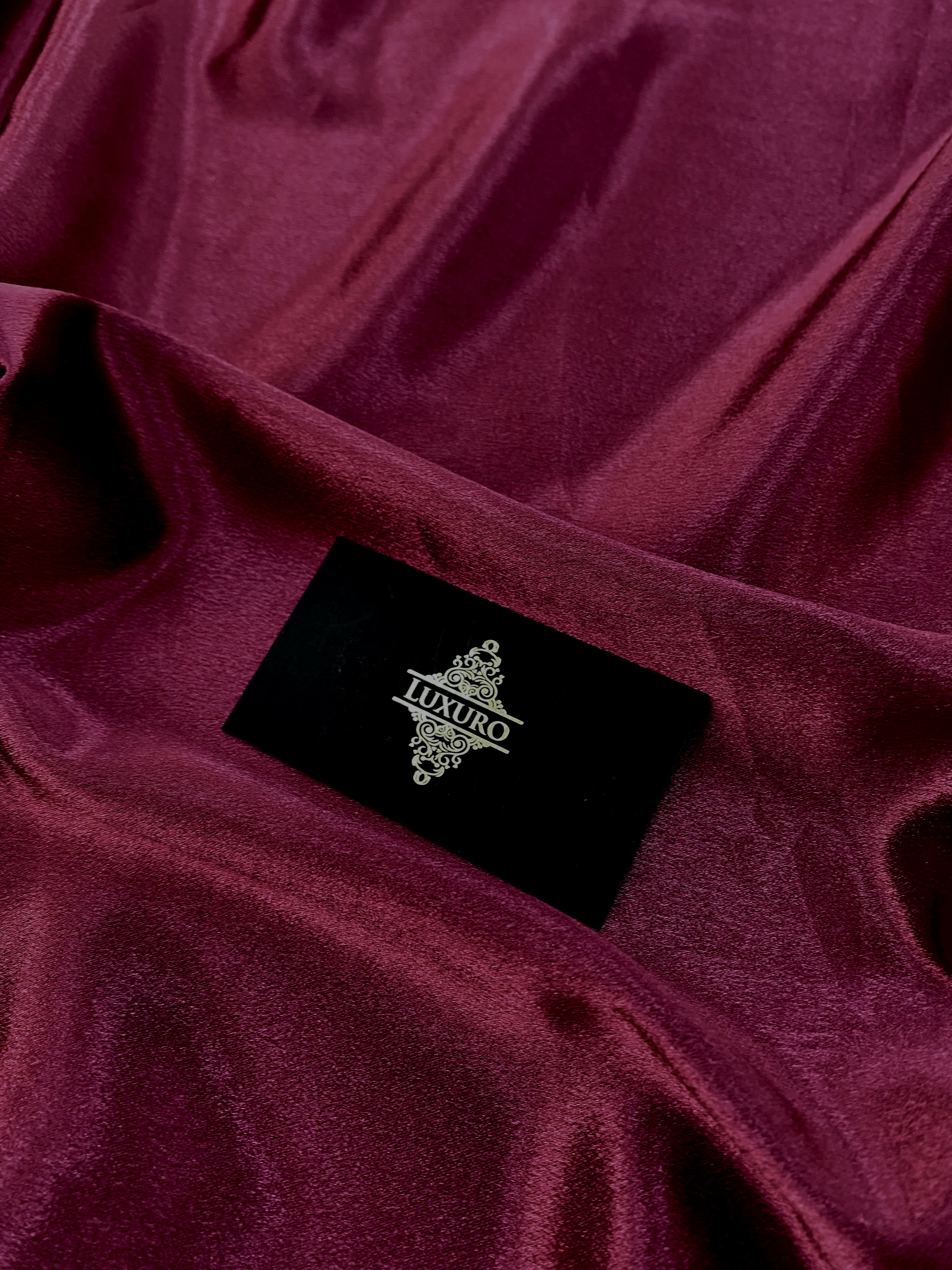 Tafta Elastica Metalizata Burgundy