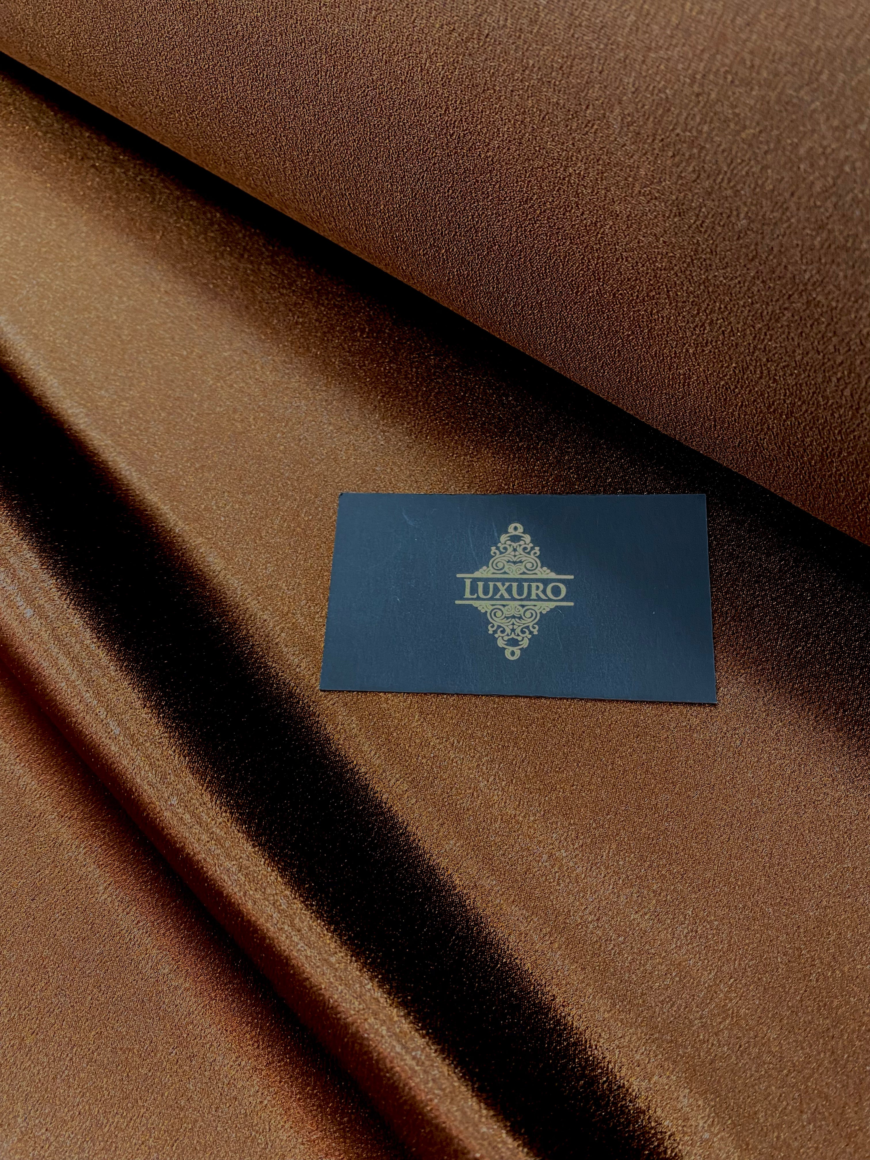 Tafta Elastica Metalizata Ciocolatie